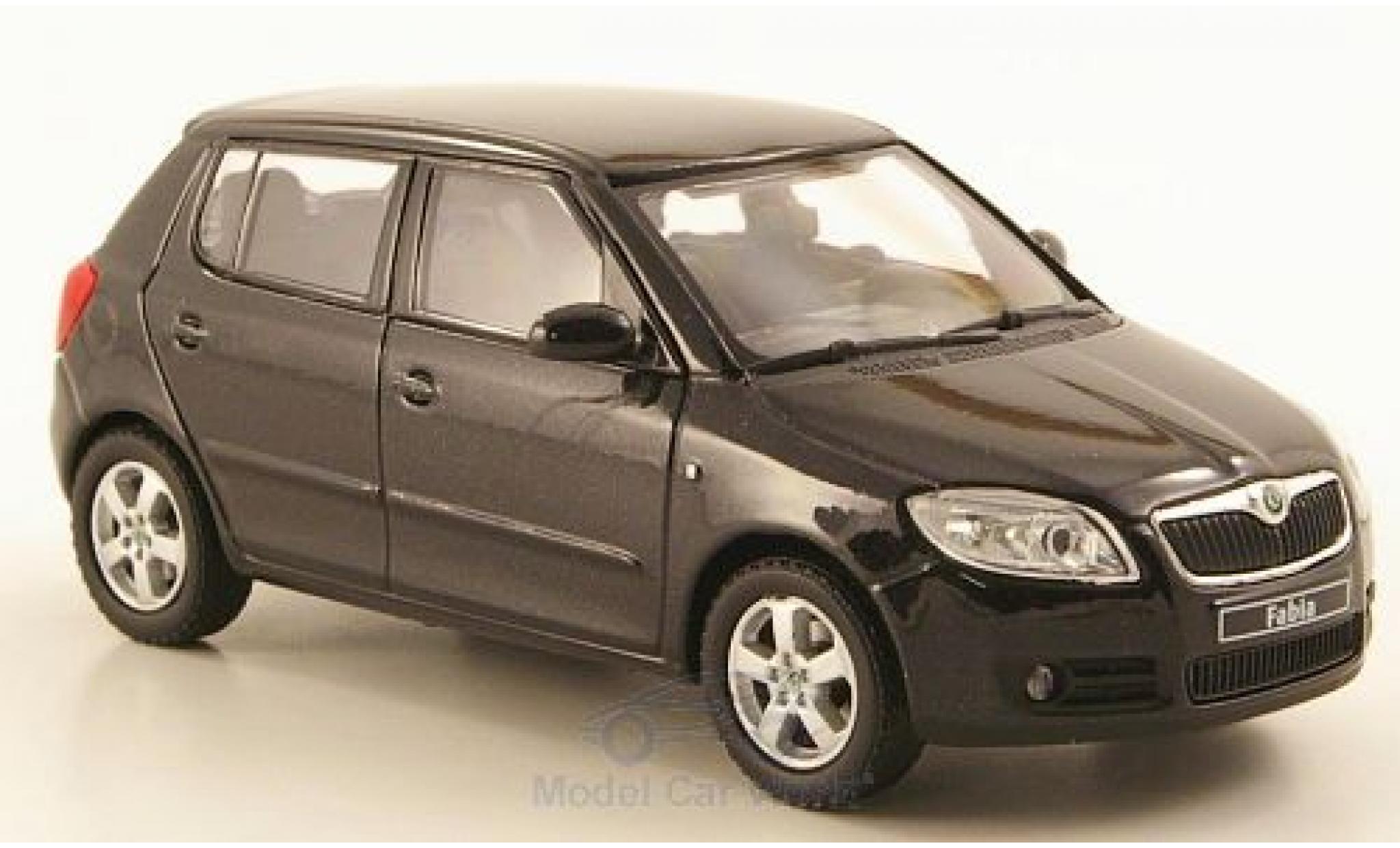 Skoda Fabia 1/43 Abrex II nero 2006 modellino in miniatura