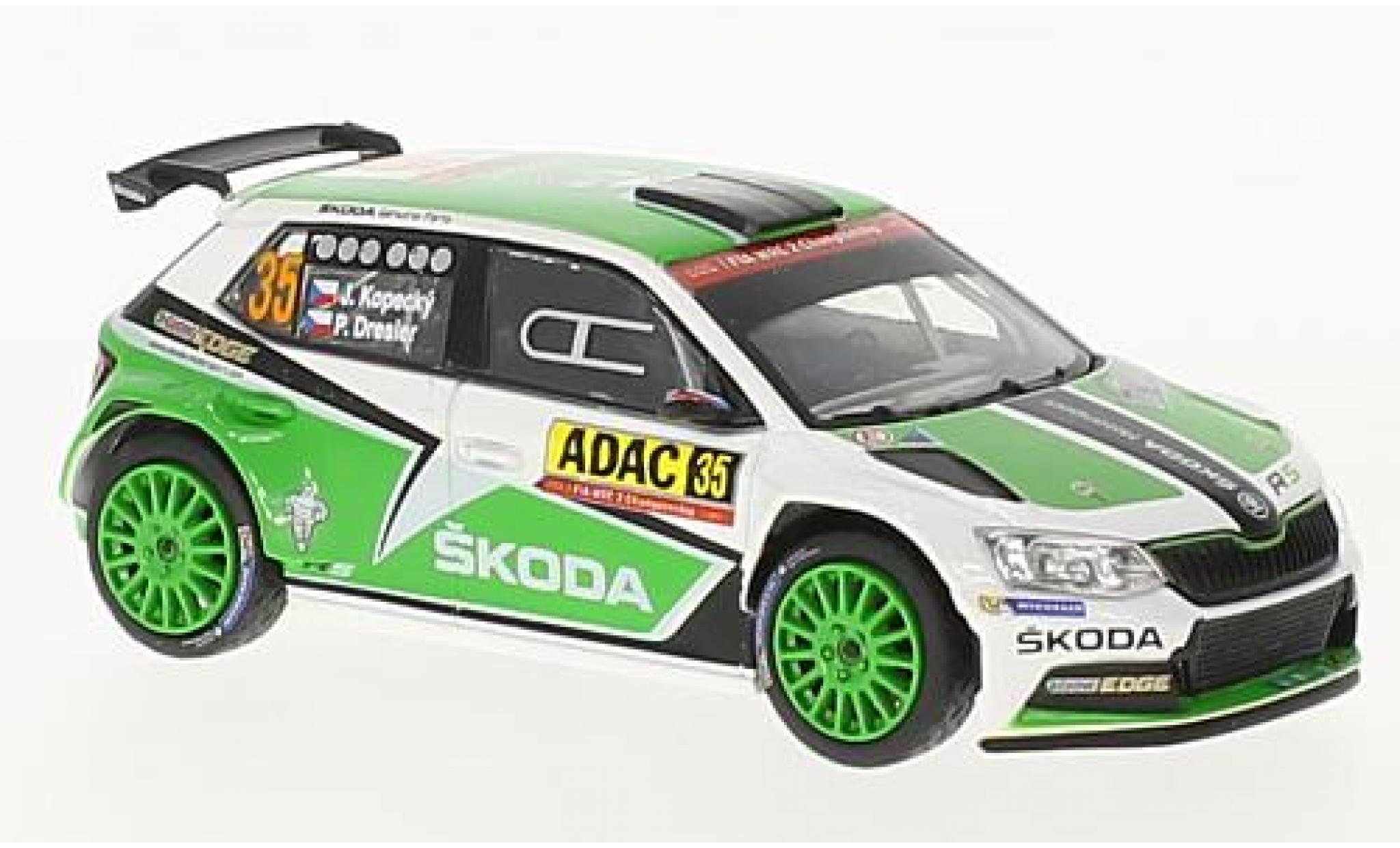 Skoda Fabia 1/43 Abrex III R5 No.35 Rallye WM Rallye Deutschland 2016 J.Kopecky/P.Dresler modellino in miniatura