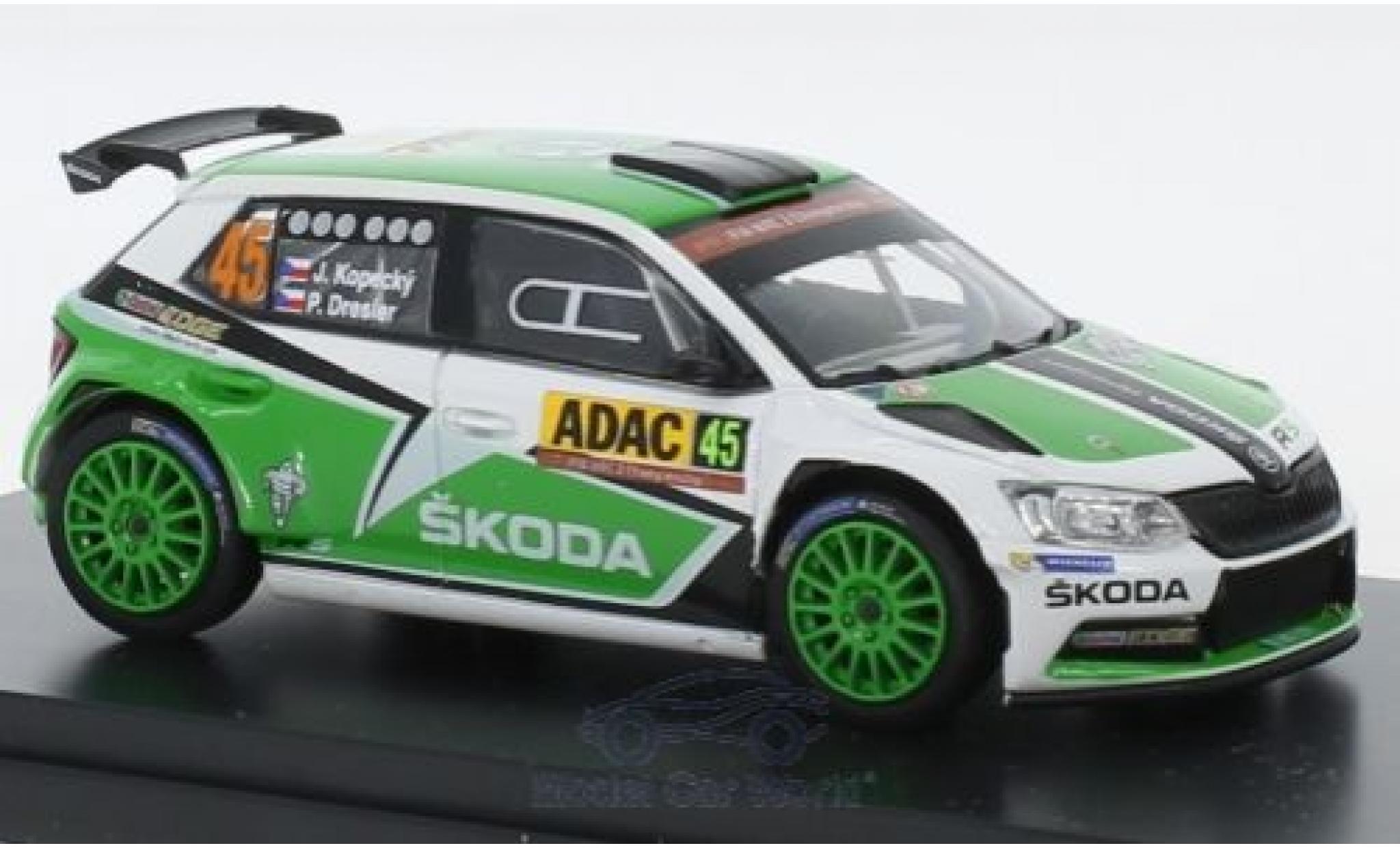 Skoda Fabia 1/43 Abrex III R5 No.45 Rallye WM Rallye Deutschland 2015 J.Kopecky/P.Dresler modellino in miniatura