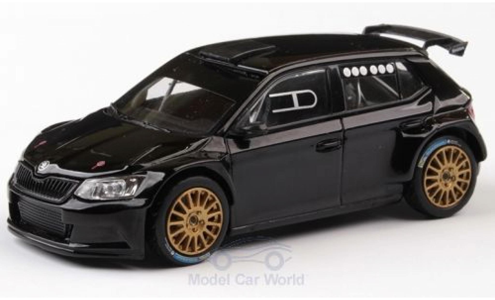 Skoda Fabia 1/43 Abrex III R5 nero 2015 modellino in miniatura