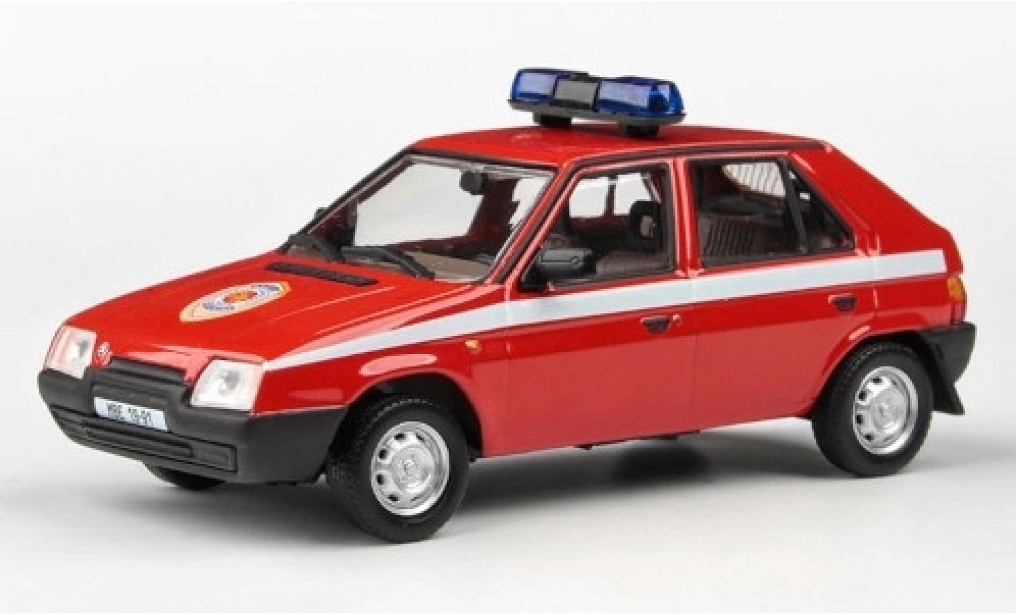 Skoda Favorit 1/43 Abrex 136L Hasici (CZ) 1988 pompiers modellino in miniatura