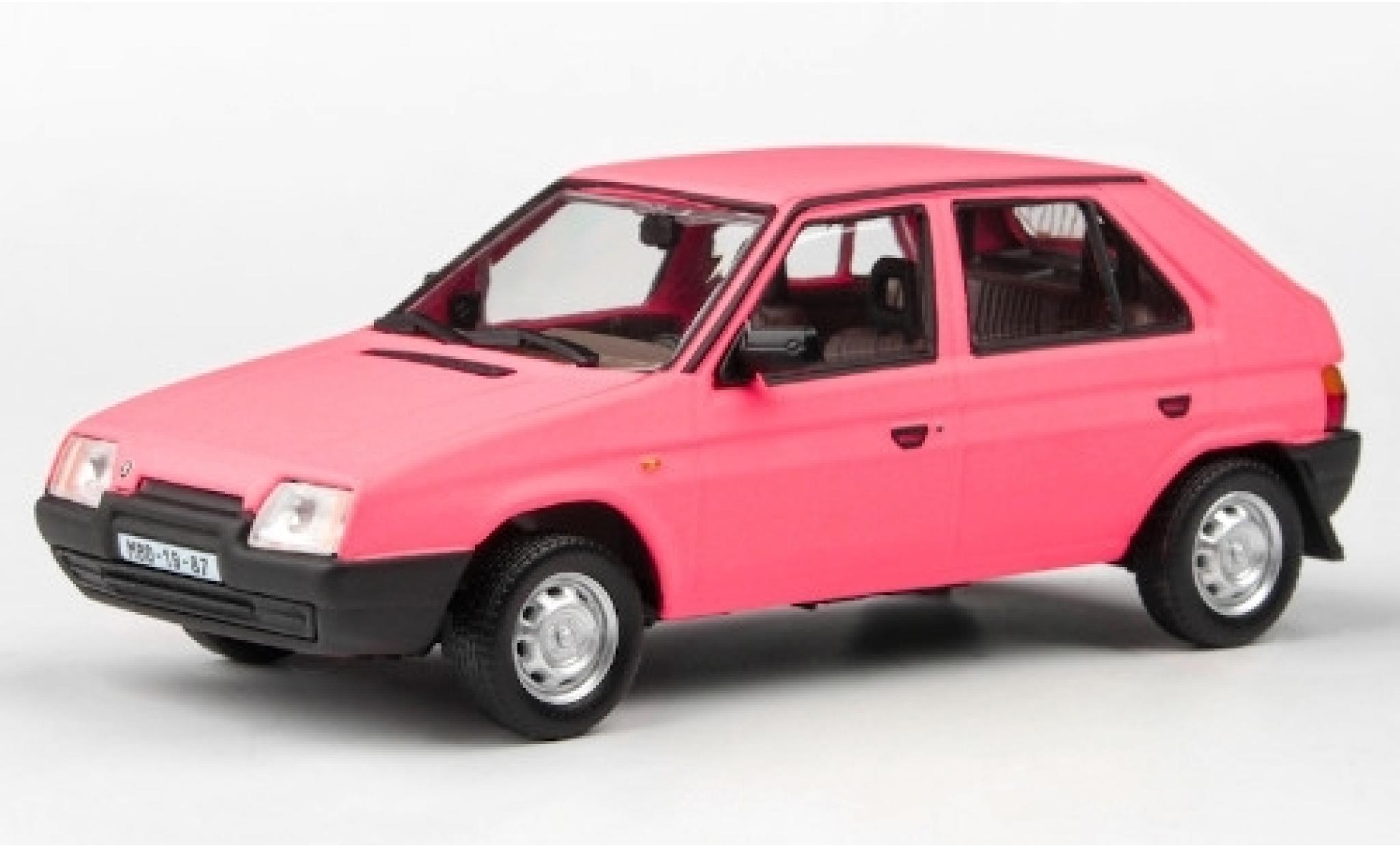 Skoda Favorit 1/43 Abrex 136L matt-rosa 1988 modellino in miniatura
