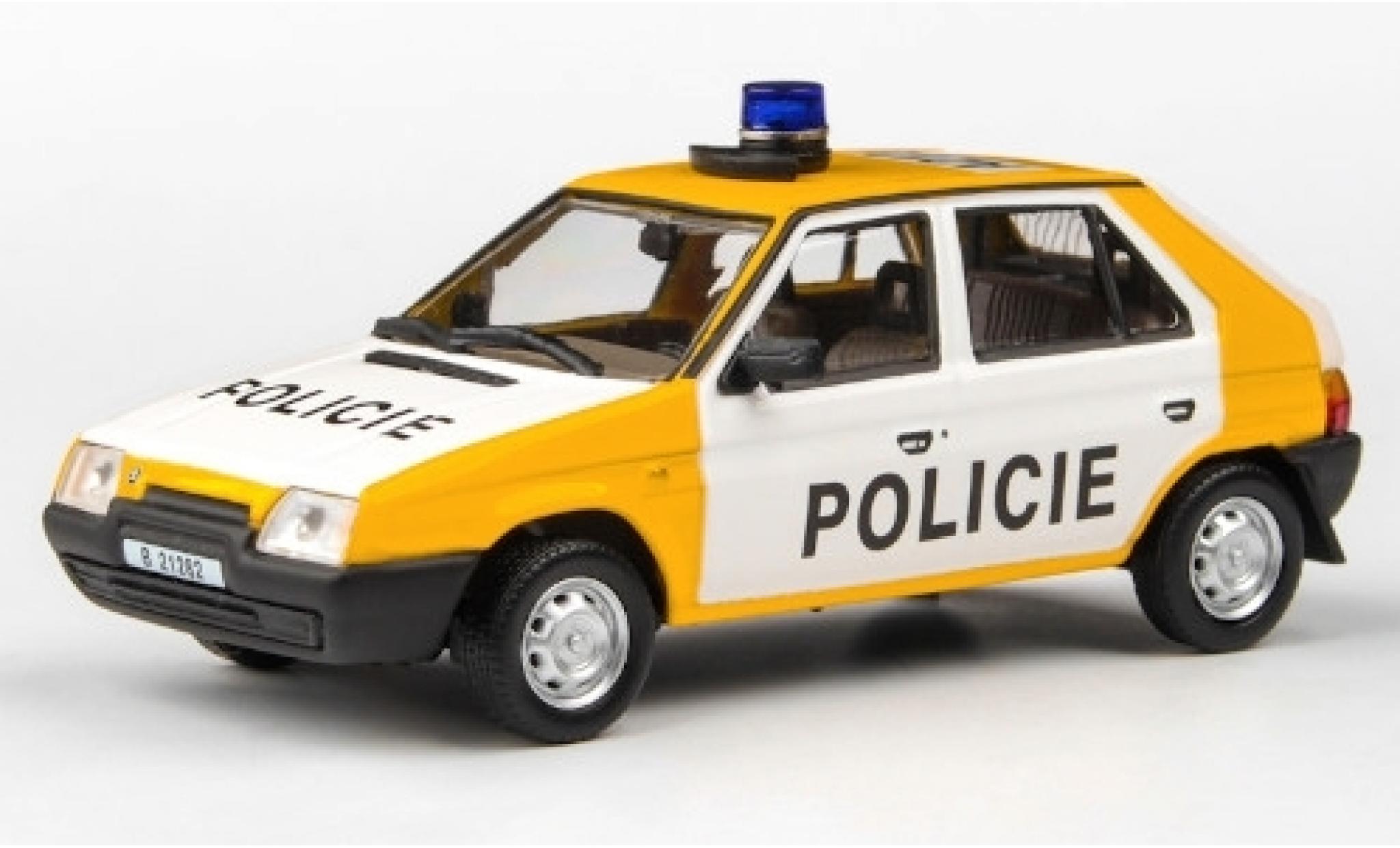 Skoda Favorit 1/43 Abrex 136L Policie (CZ) 1988 Policie (Tschechische Polizei) modellino in miniatura