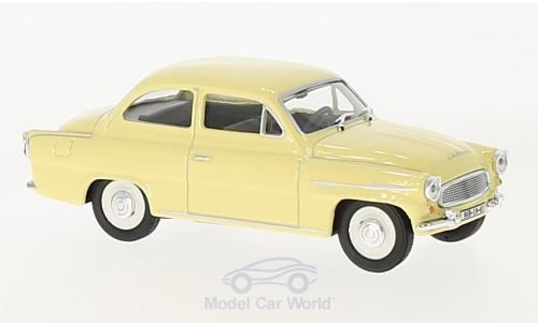 Skoda Octavia 1/43 Abrex giallo 1963 modellino in miniatura