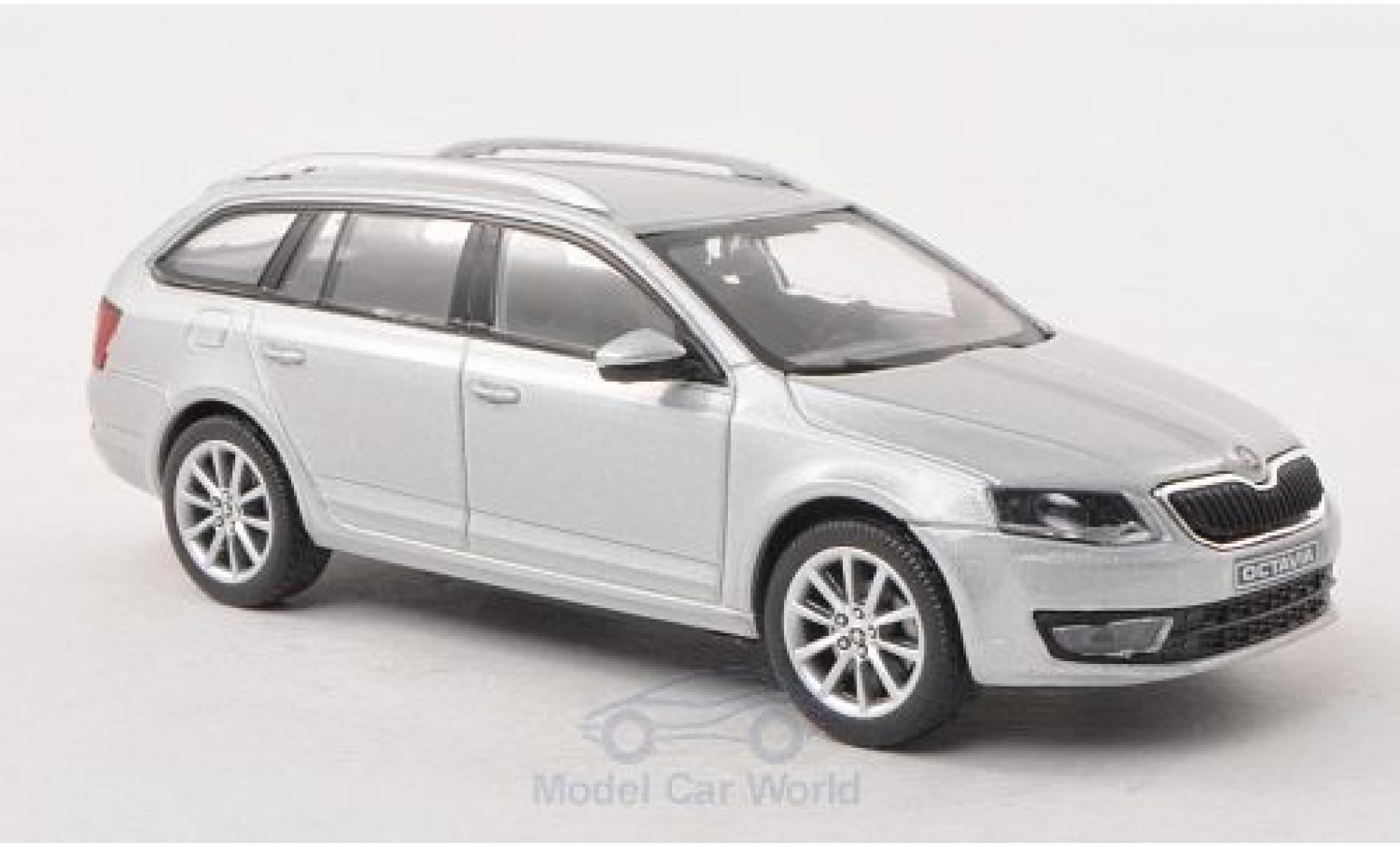 Skoda Octavia 1/43 Abrex III Combi grigio 2013 modellino in miniatura