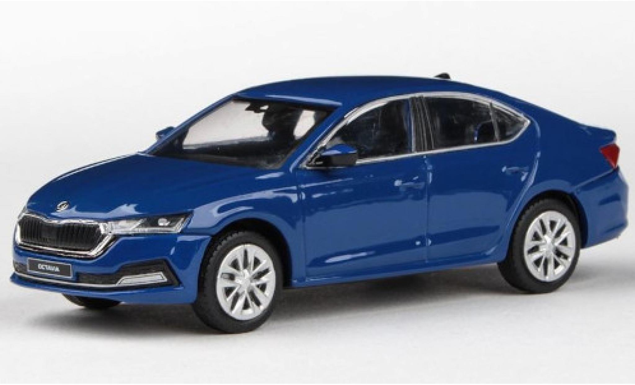 Skoda Octavia 1/43 Abrex IV blu 2020 modellino in miniatura