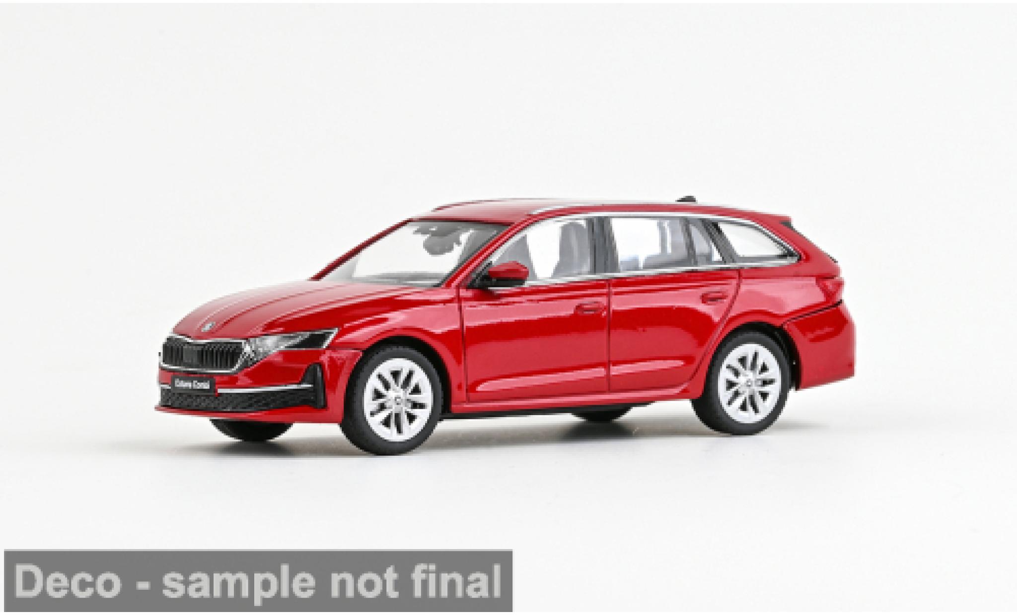Skoda Octavia Abrex IV FL rot 2024 1:43 modellino in miniatura