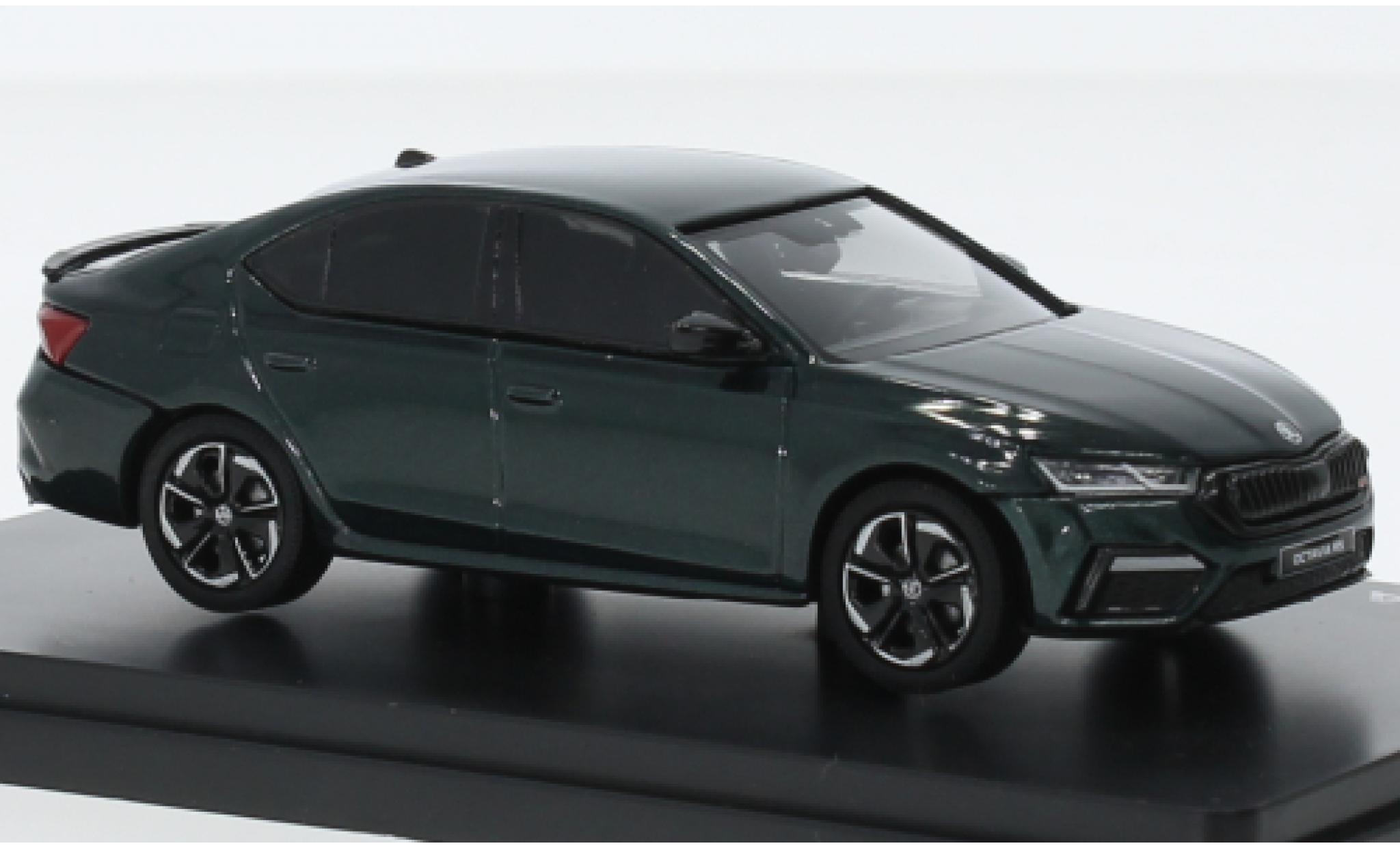 Skoda Octavia 1/43 Abrex IV RS metallise grün 2020 1:43 modellino in miniatura
