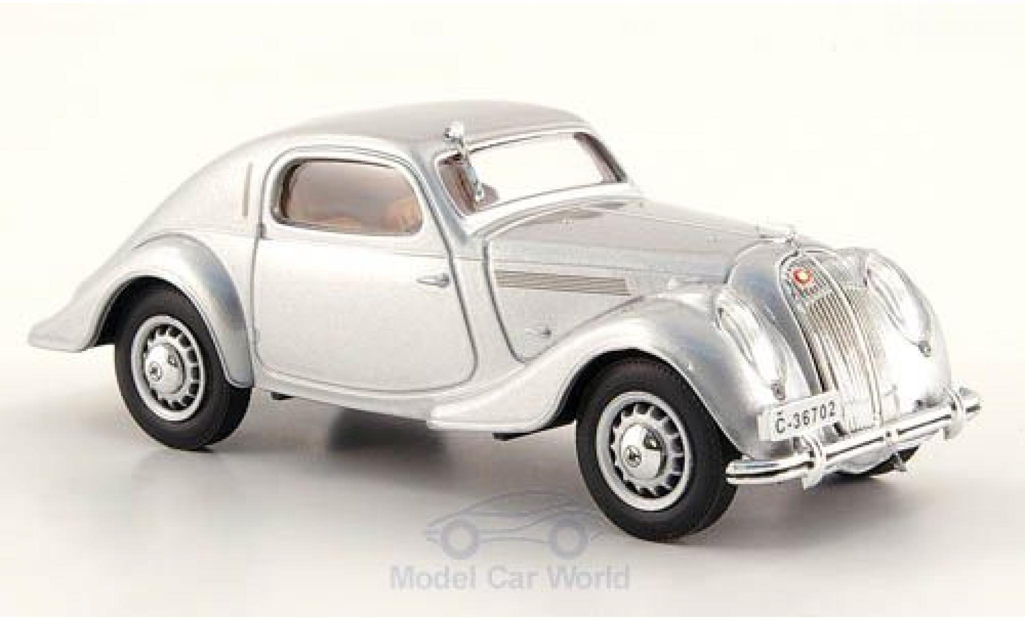 Skoda Popular Sport 1/43 Abrex Monte Carlo grigio 1937 modellino in miniatura