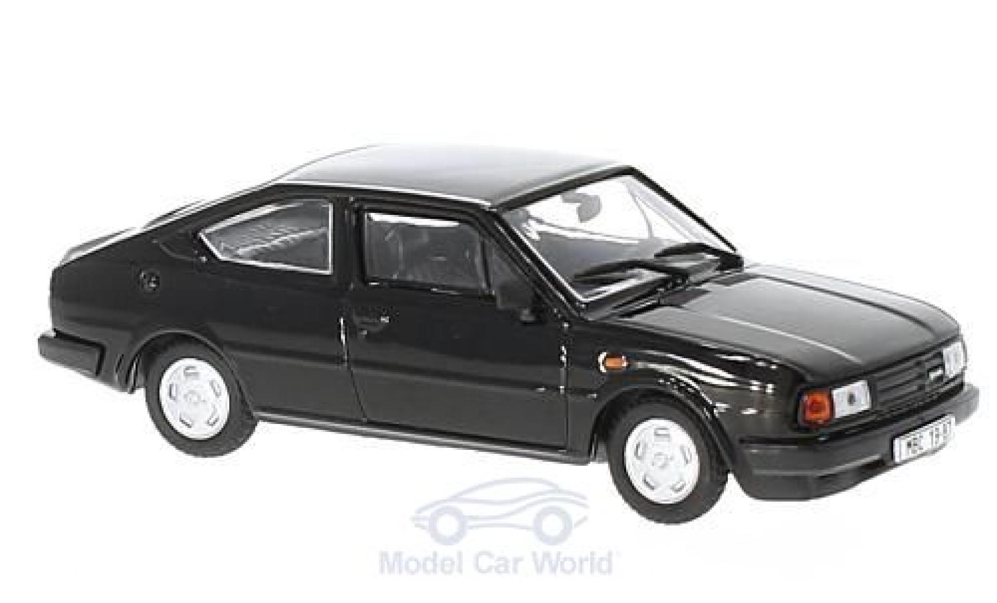 Skoda Rapid 1/43 Abrex 136 nero 1987 modellino in miniatura