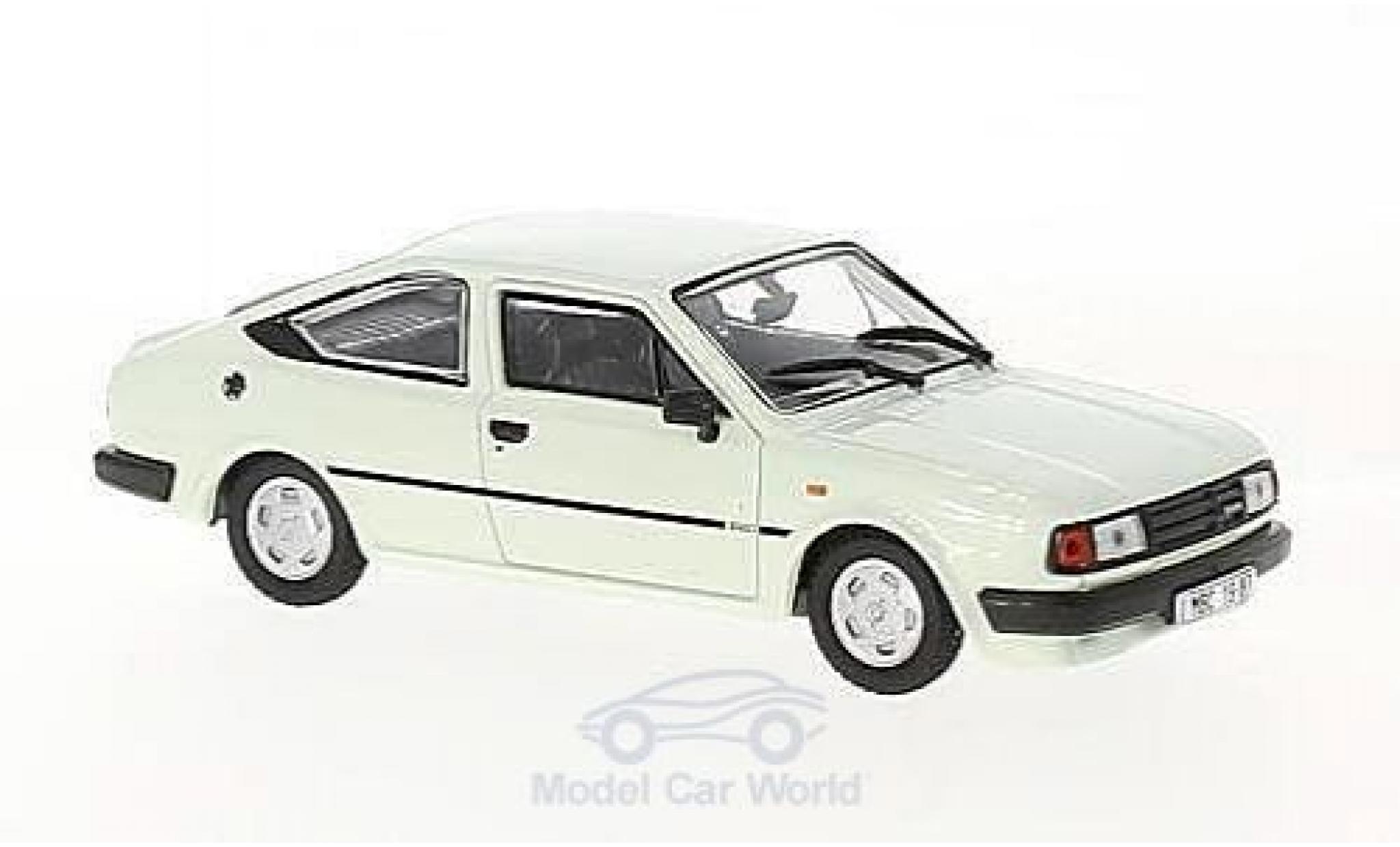 Skoda Rapid 1/43 Abrex 136 bianco 1987 modellino in miniatura