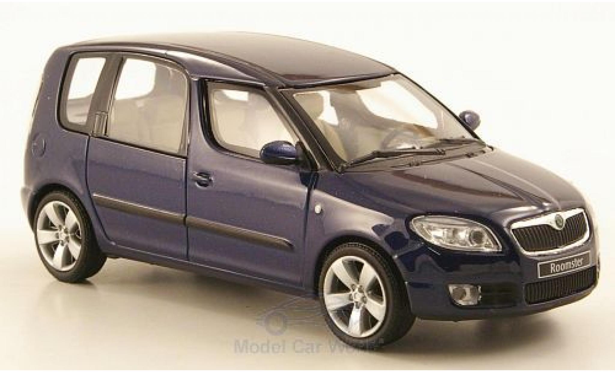 Skoda Roomster 1/43 Abrex metallico blu 2006 modellino in miniatura