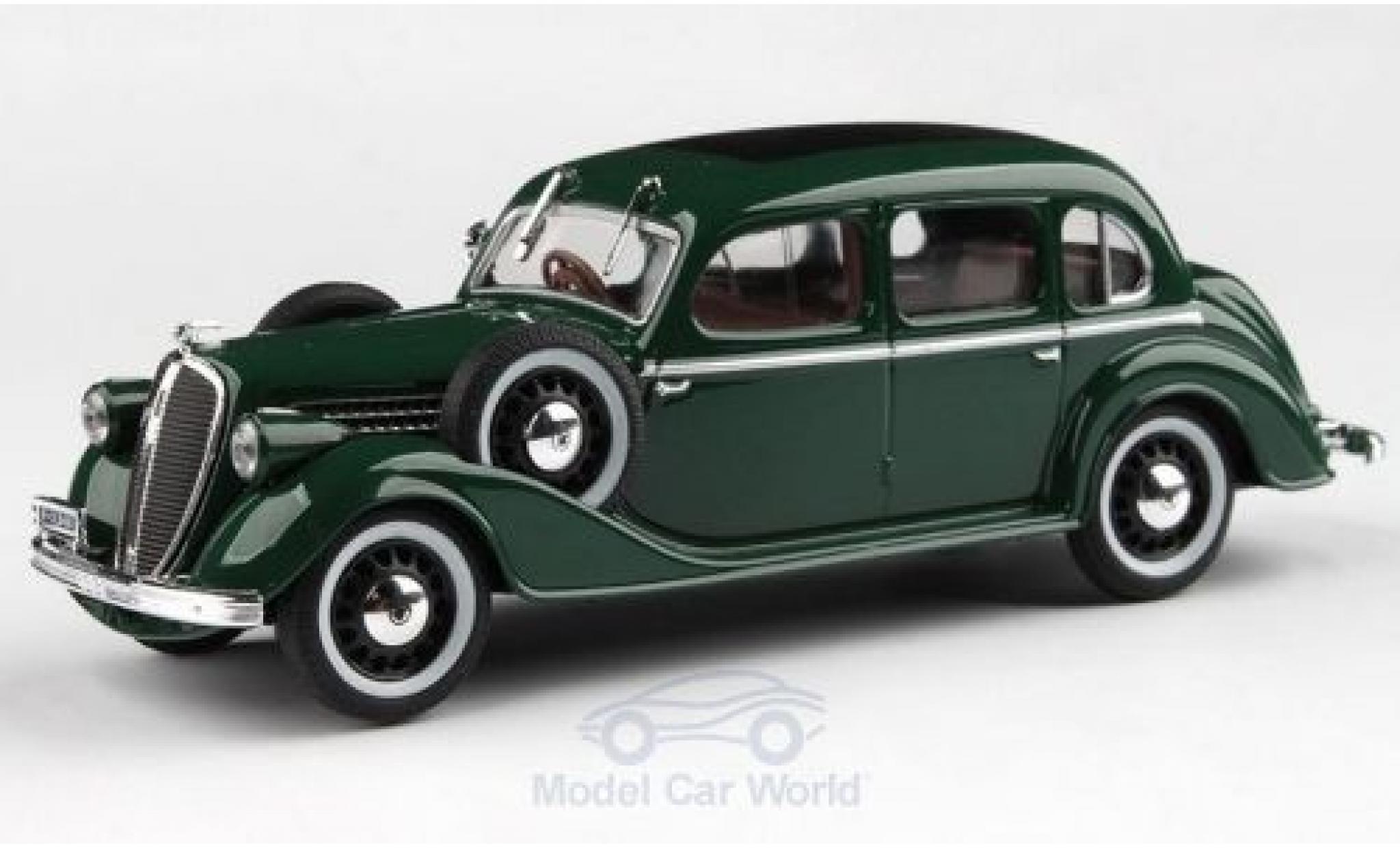 Skoda Superb 1/43 Abrex 913 verde RHD 1938 modellino in miniatura