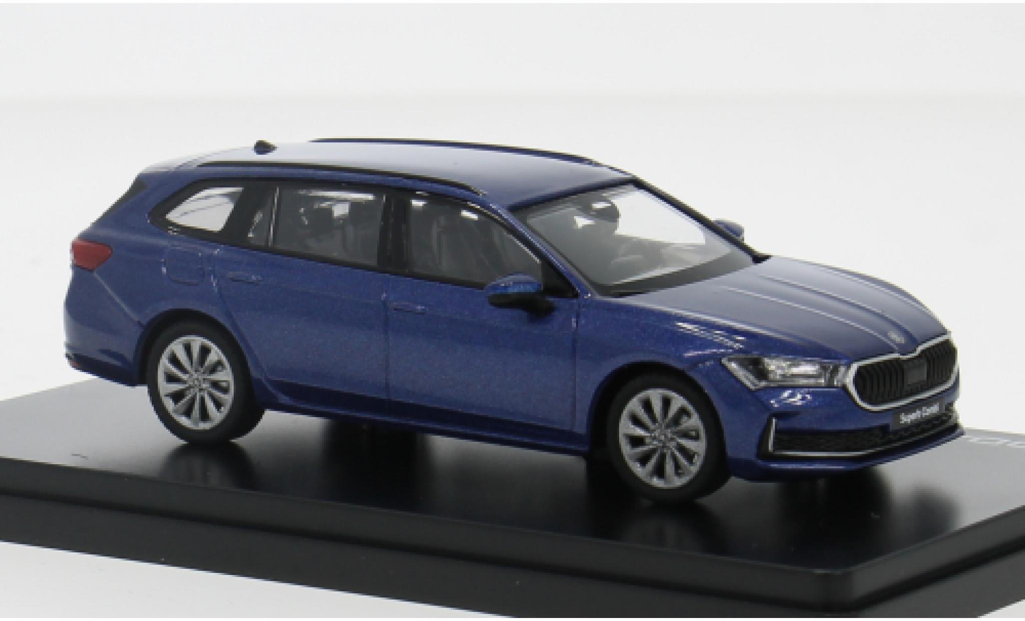 Skoda Superb 1/43 Abrex IV blau 2024 1:43 modellino in miniatura