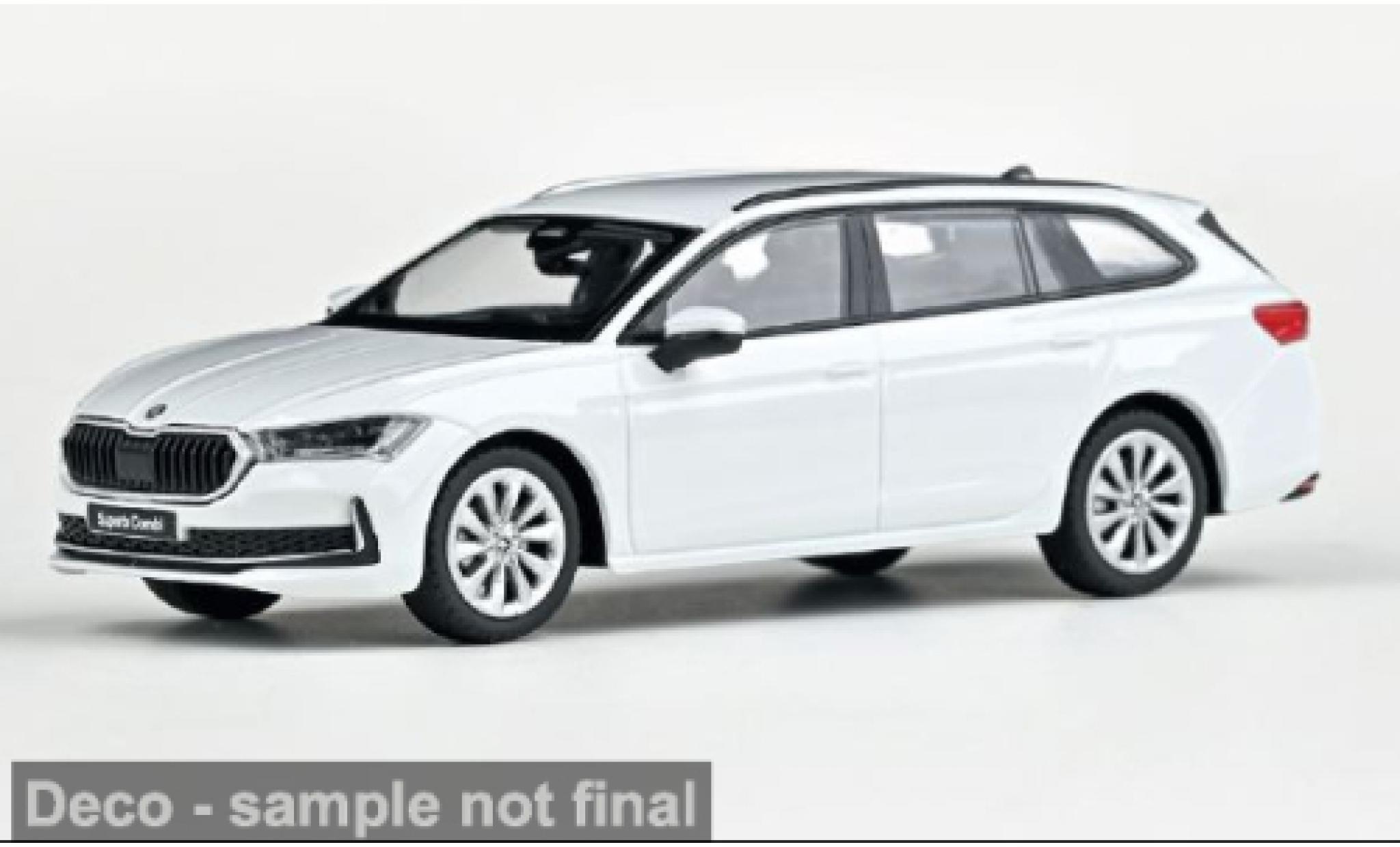 Skoda Superb 1/43 Abrex IV weiss 2023 1:43 modellino in miniatura