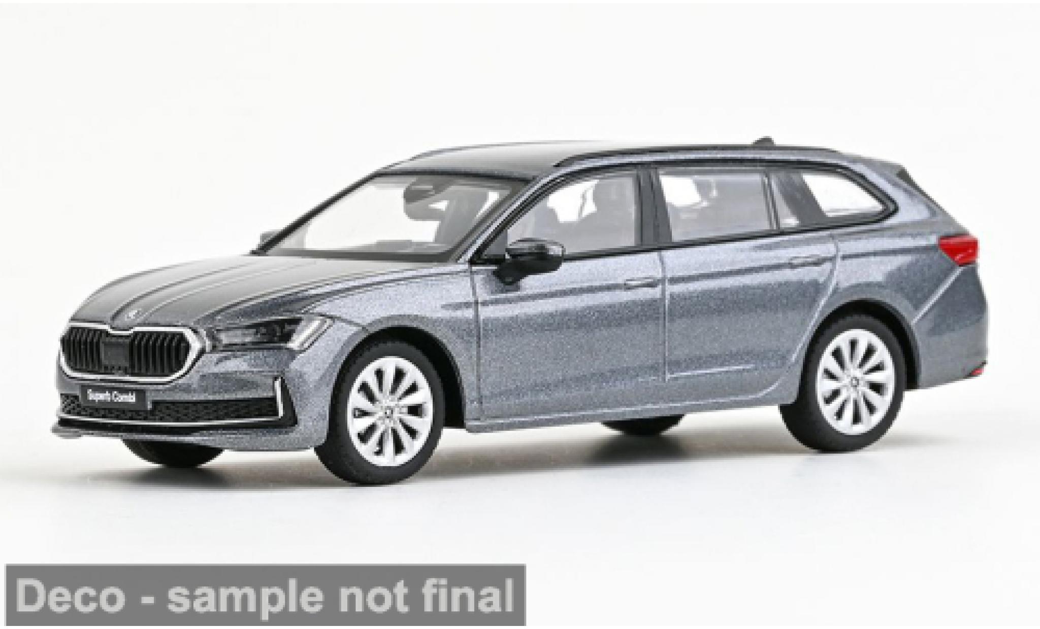 Skoda Superb 1/43 Abrex VI grau 2023 1:43 modellino in miniatura