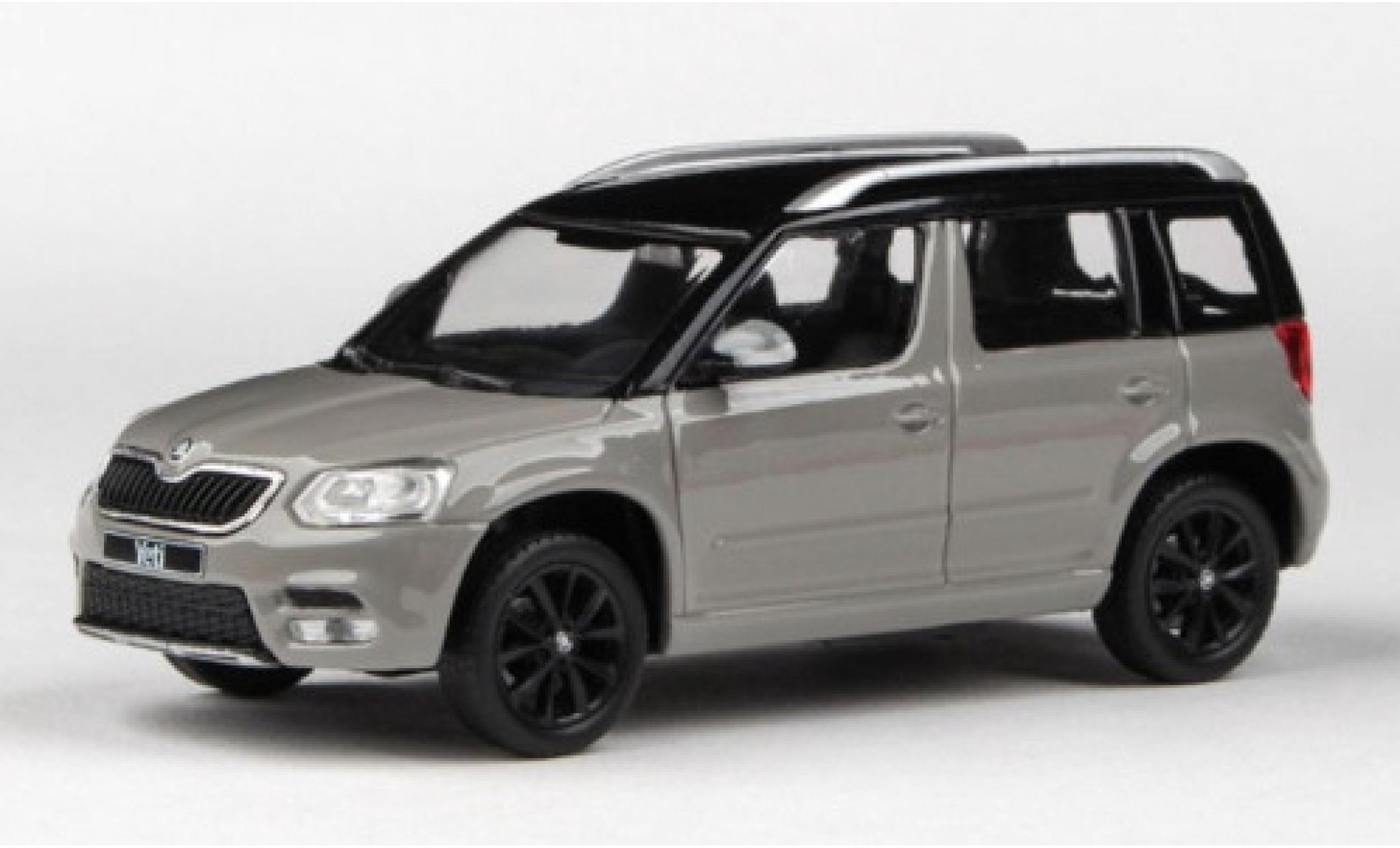 Skoda Yeti 1/43 Abrex FL grigio/nero 2013 modellino in miniatura