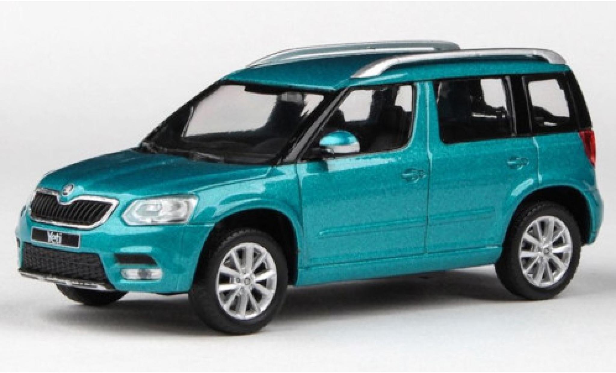 Skoda Yeti 1/43 Abrex FL metallico türkis 2013 modellino in miniatura