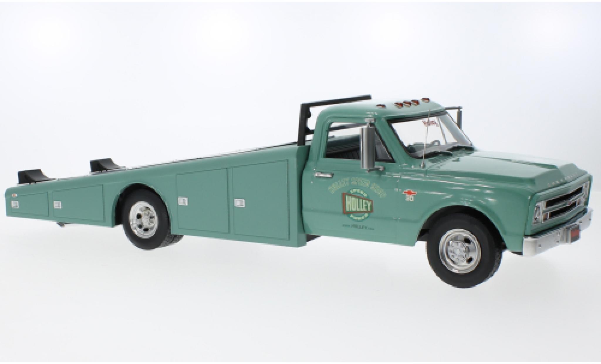 Chevrolet C-30 1/18 ACME Ramp Truck verde Holley Speed Shop 1967 modellino in miniatura