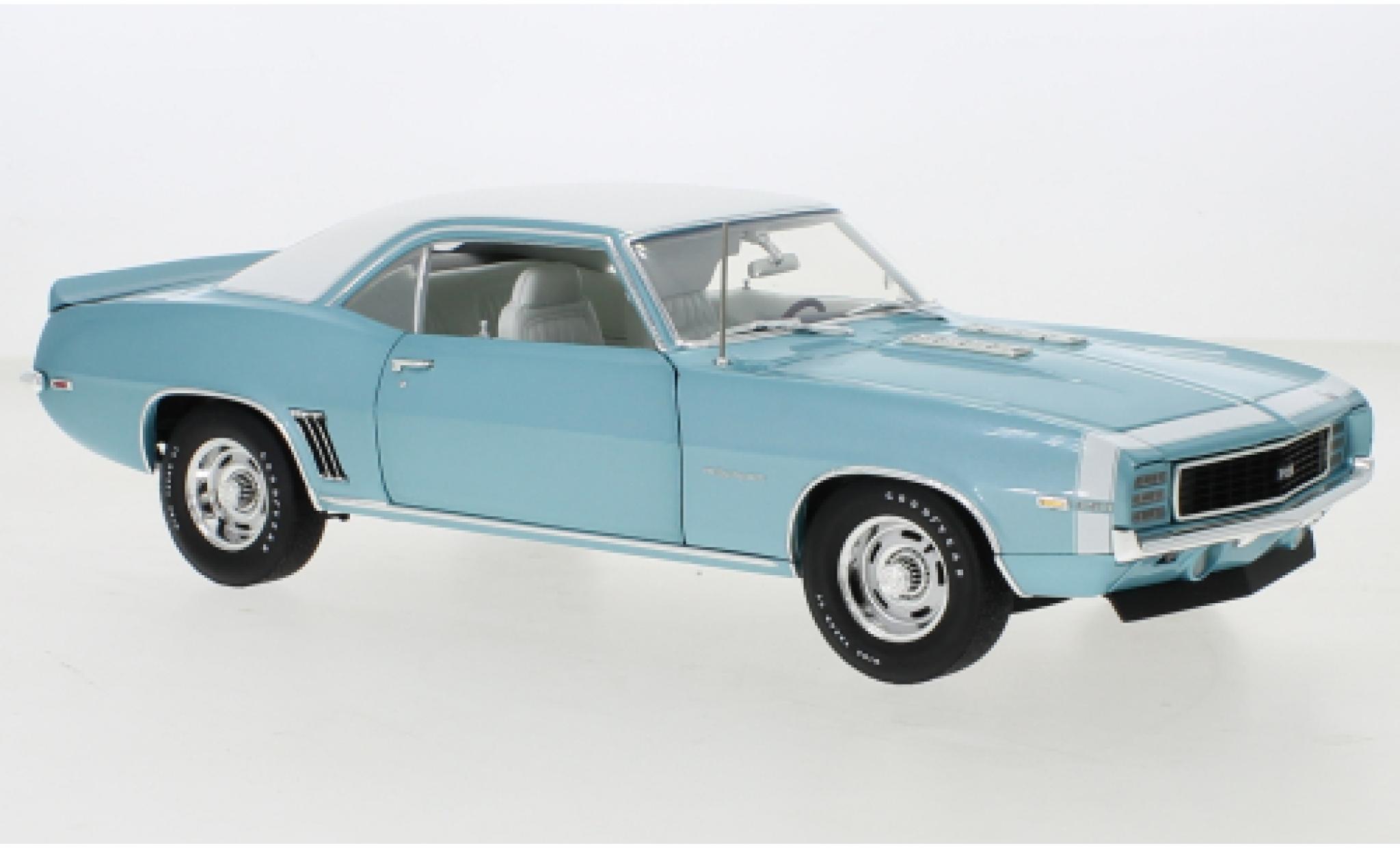Chevrolet Camaro 1/18 ACME RS 350 metallise blu/nero 1969 modellino in miniatura