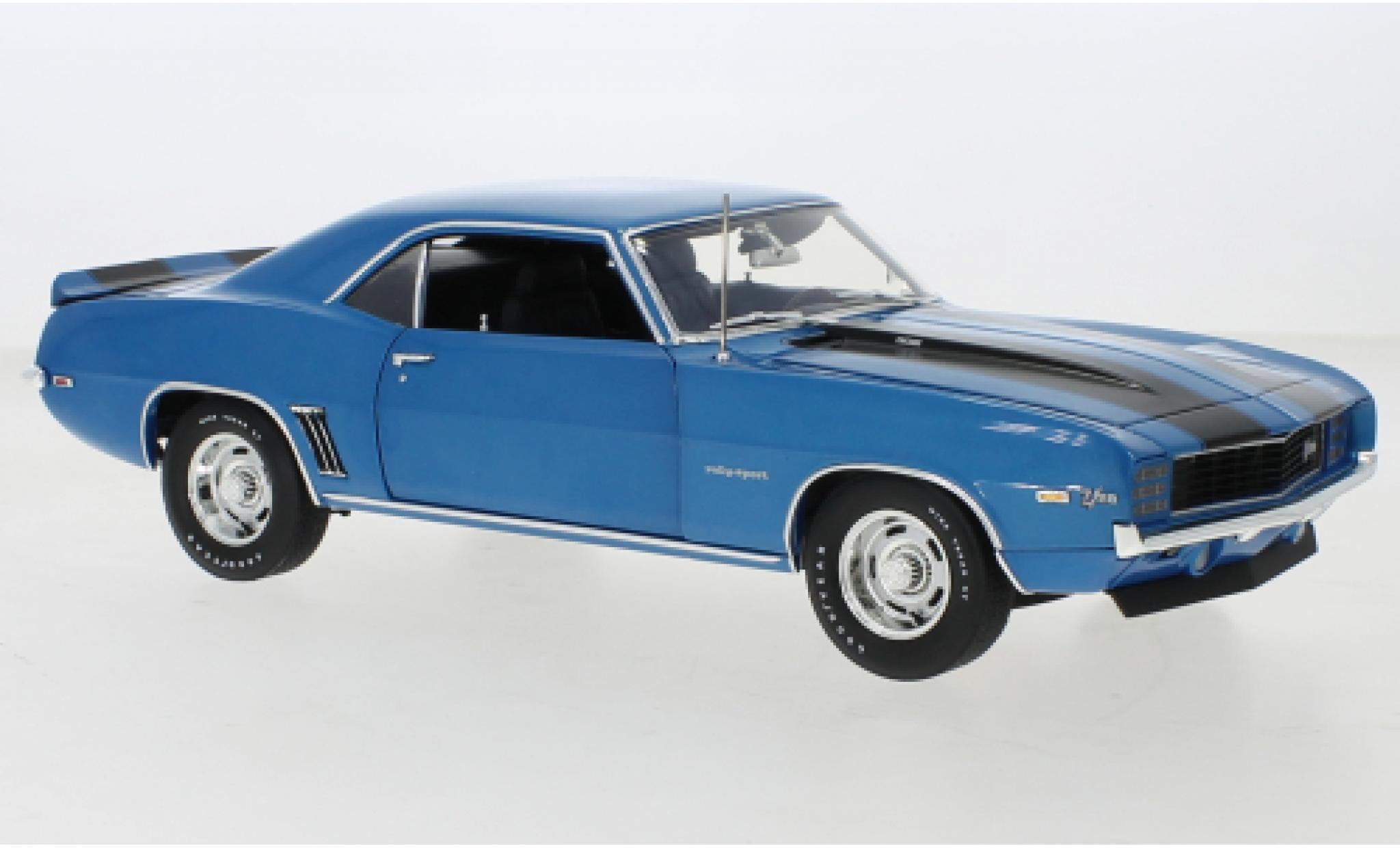 Chevrolet Camaro 1/18 ACME Z28 metallise blu 1969 modellino in miniatura