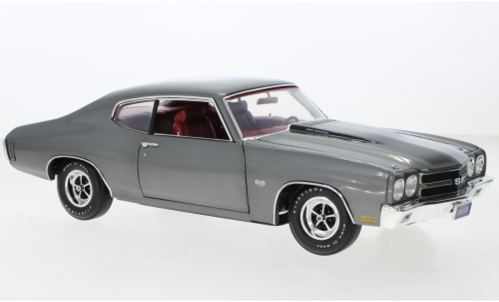 Chevrolet Chevelle 1/18 ACME LS6 metallise grigio/nero 1970 modellino in miniatura