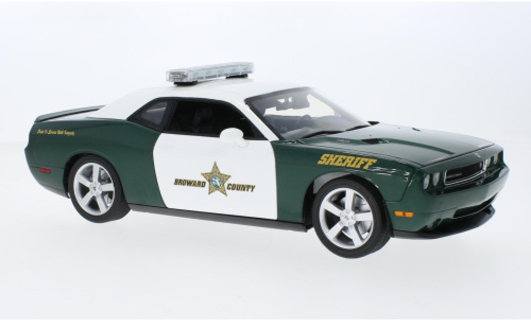 Dodge Challenger 1/18 ACME R/T Broward County Sheriff 2009 modellino in miniatura