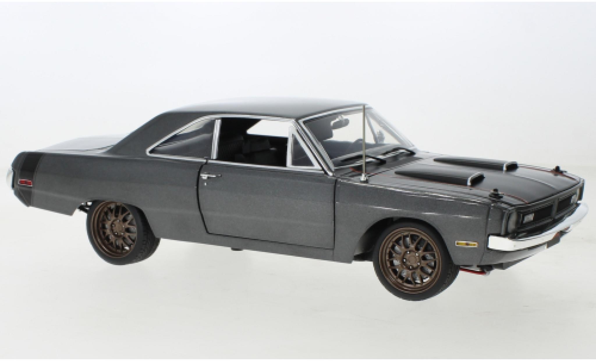 Dodge Dart 1/18 ACME Street Fighter metallise grigio/nero 1970 modellino in miniatura