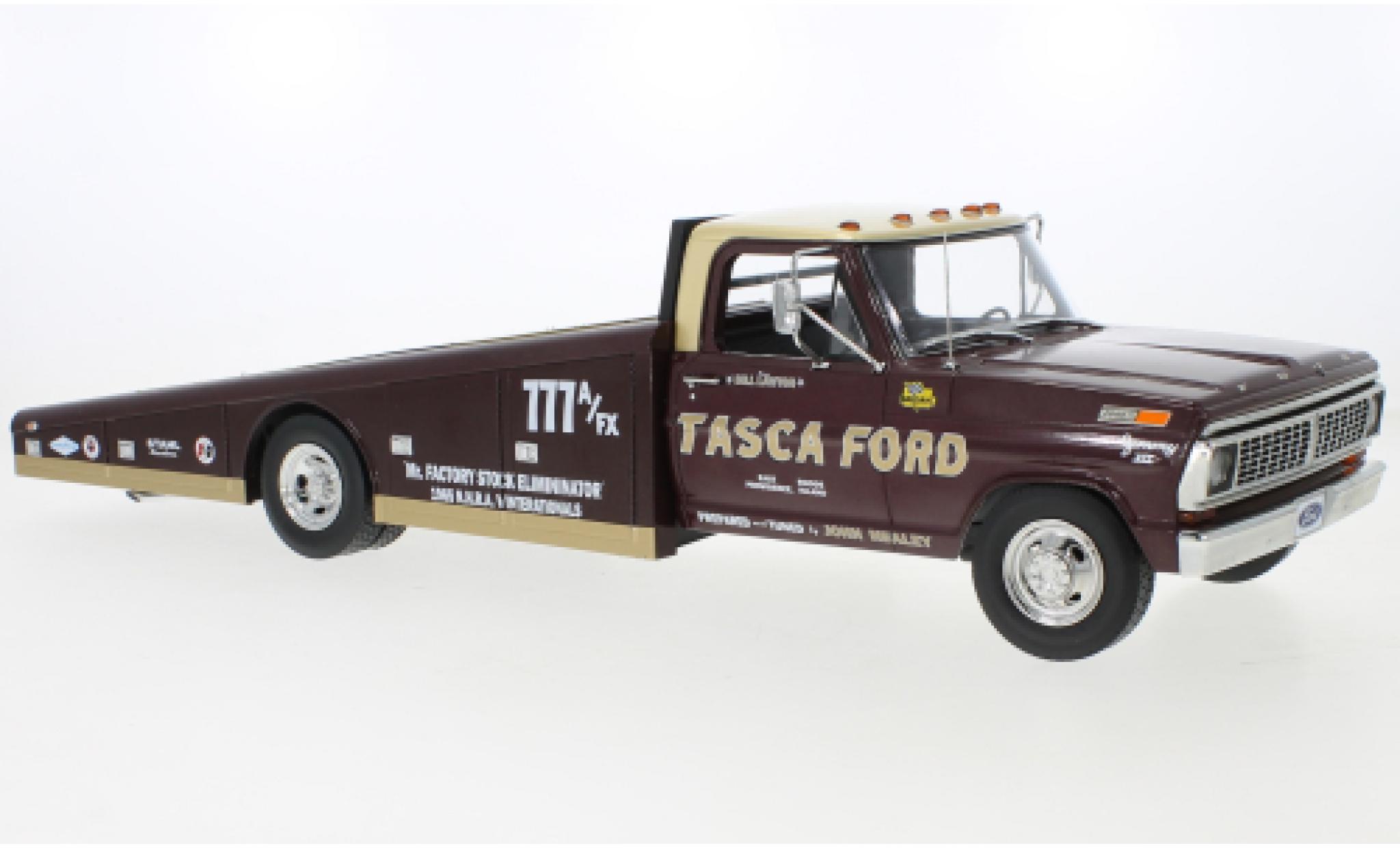 Ford F-350 1/18 ACME Ramp Truck marroneee/gold Tasca 1970 modellino in miniatura