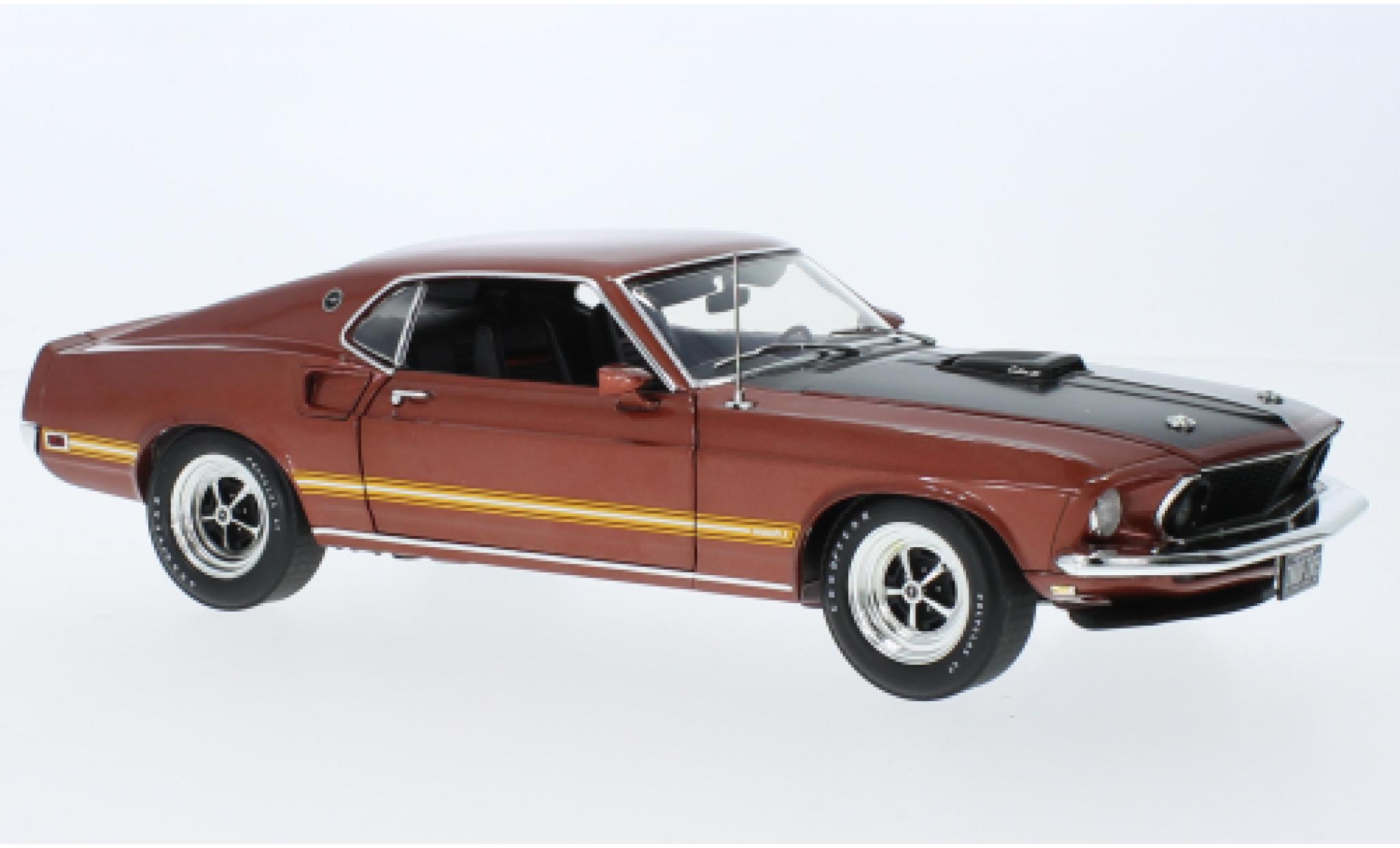 Ford Mustang 1/18 ACME Mach 1 428 Cobra Jet rosso 1969 modellino in miniatura