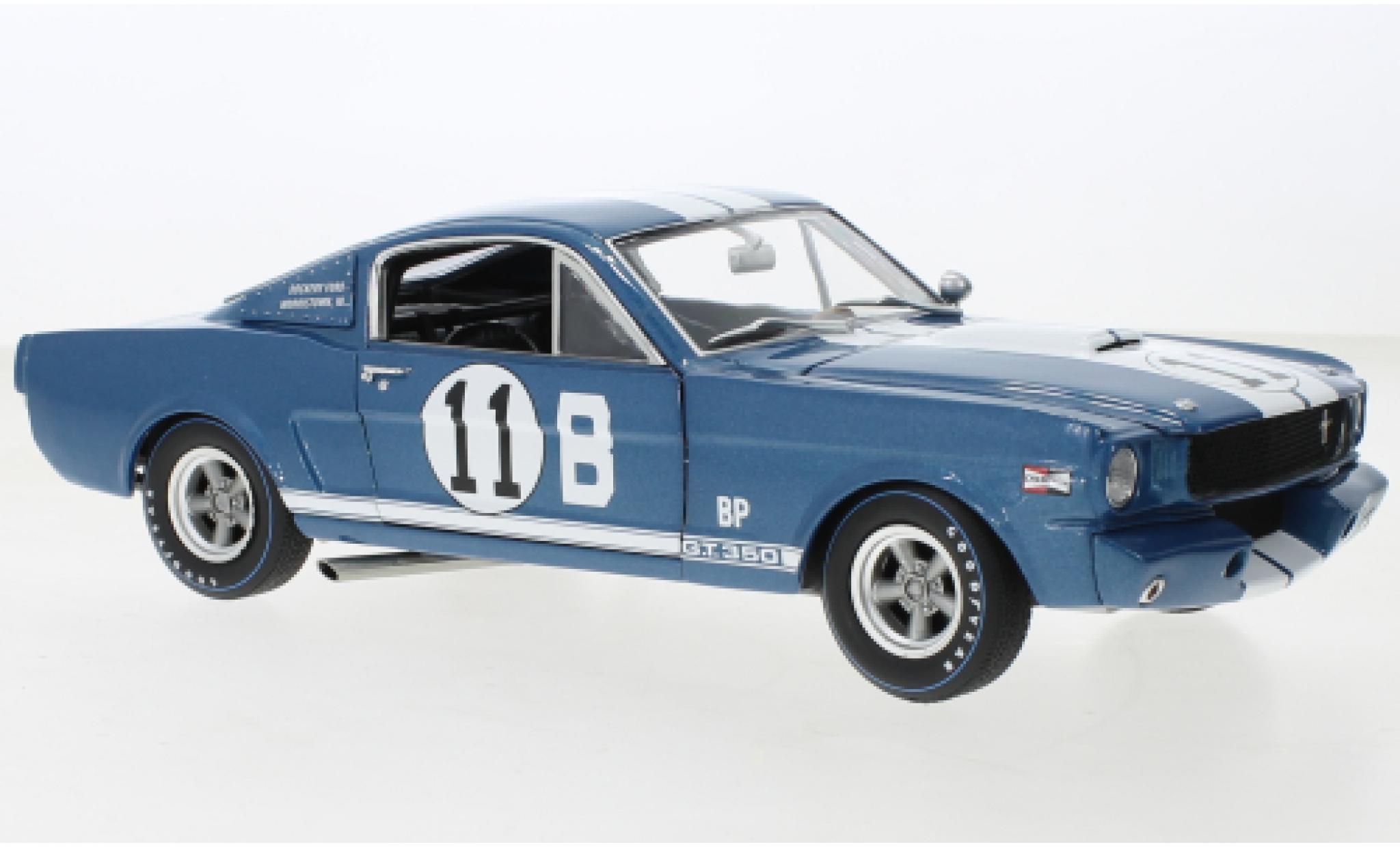 Shelby GT 350 1/18 ACME Ford Mustang R metallise blu/bianco No.11 Dockery Ford 1965 modellino in miniatura