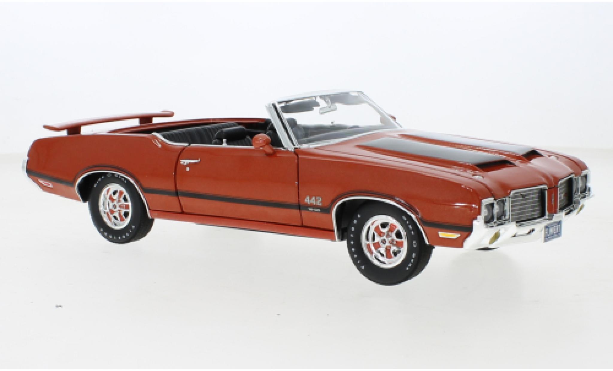 Oldsmobile 442 1/18 ACME W-30 Convertibile orange 1972 modellino in miniatura