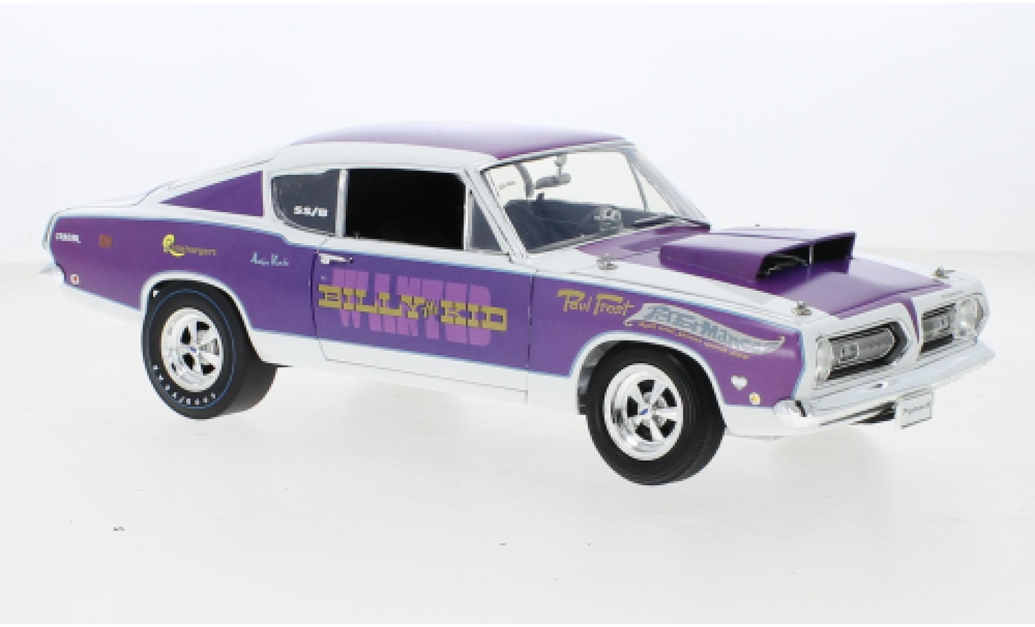 Plymouth Barracuda 1/18 ACME Billy the Kid 1968 modellino in miniatura