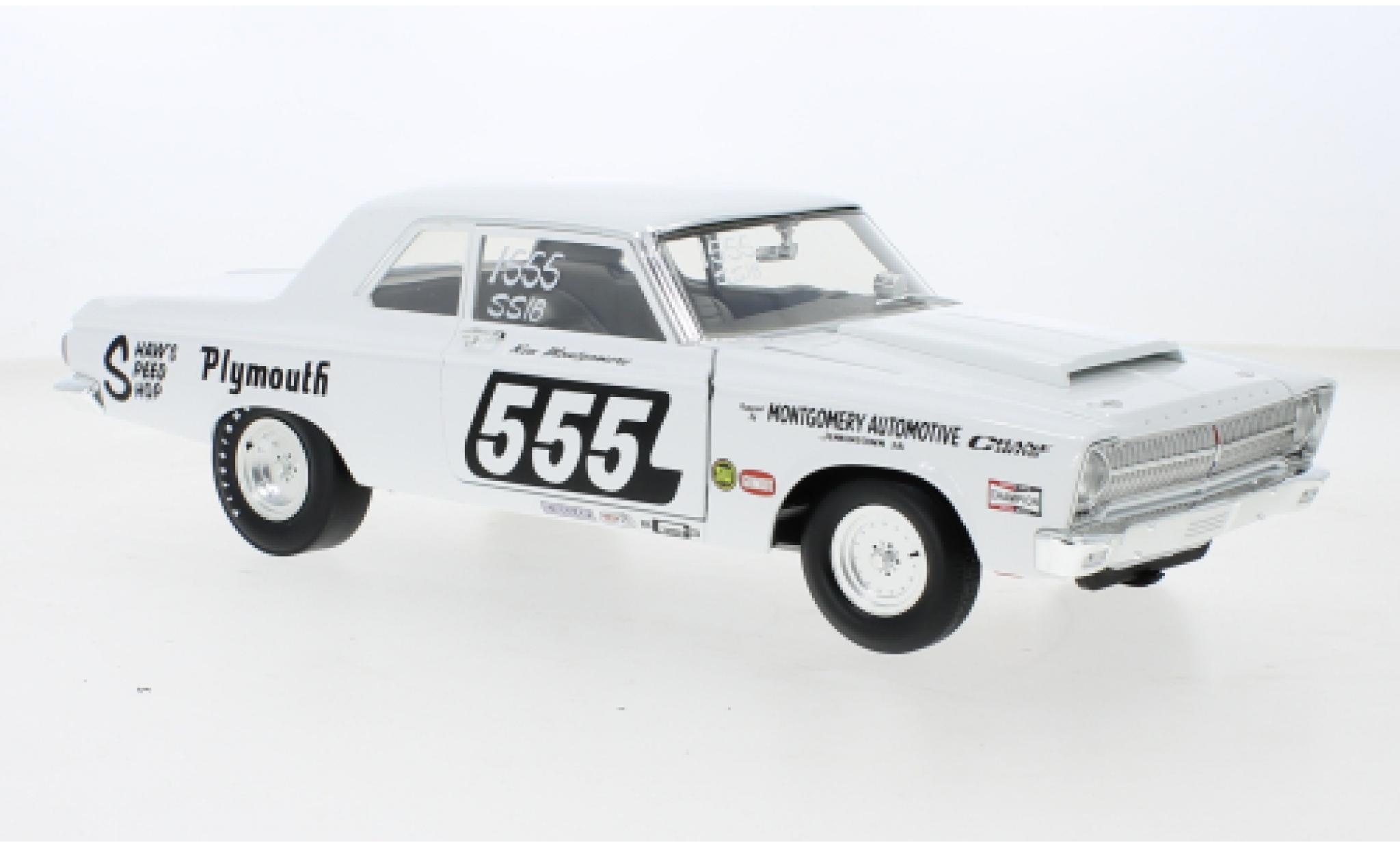 Plymouth Belvedere 1/18 ACME Super Stock No.555 1965 modellino in miniatura