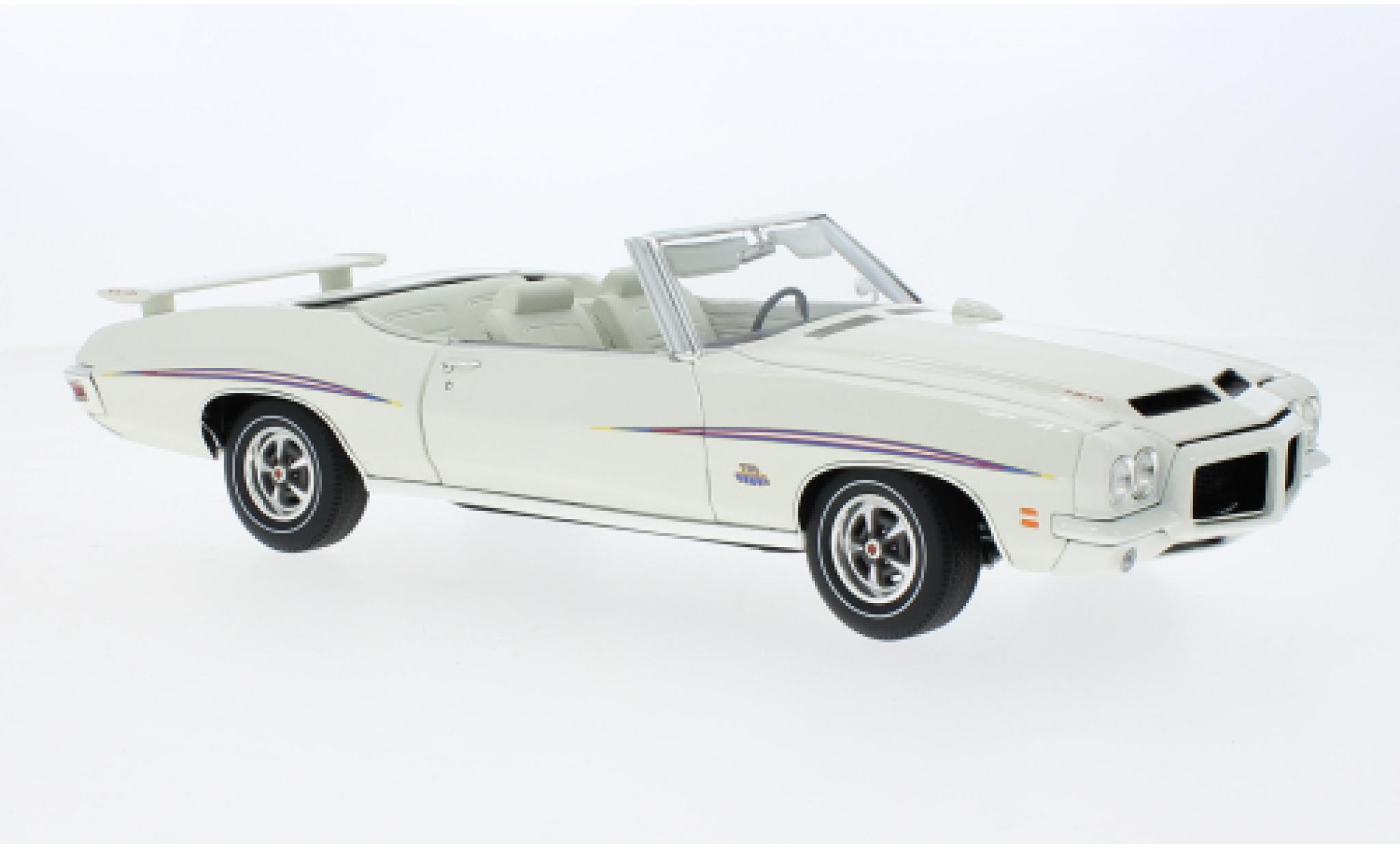 Pontiac GTO 1/18 ACME Cabriolet bianco The Judge 1971 modellino in miniatura