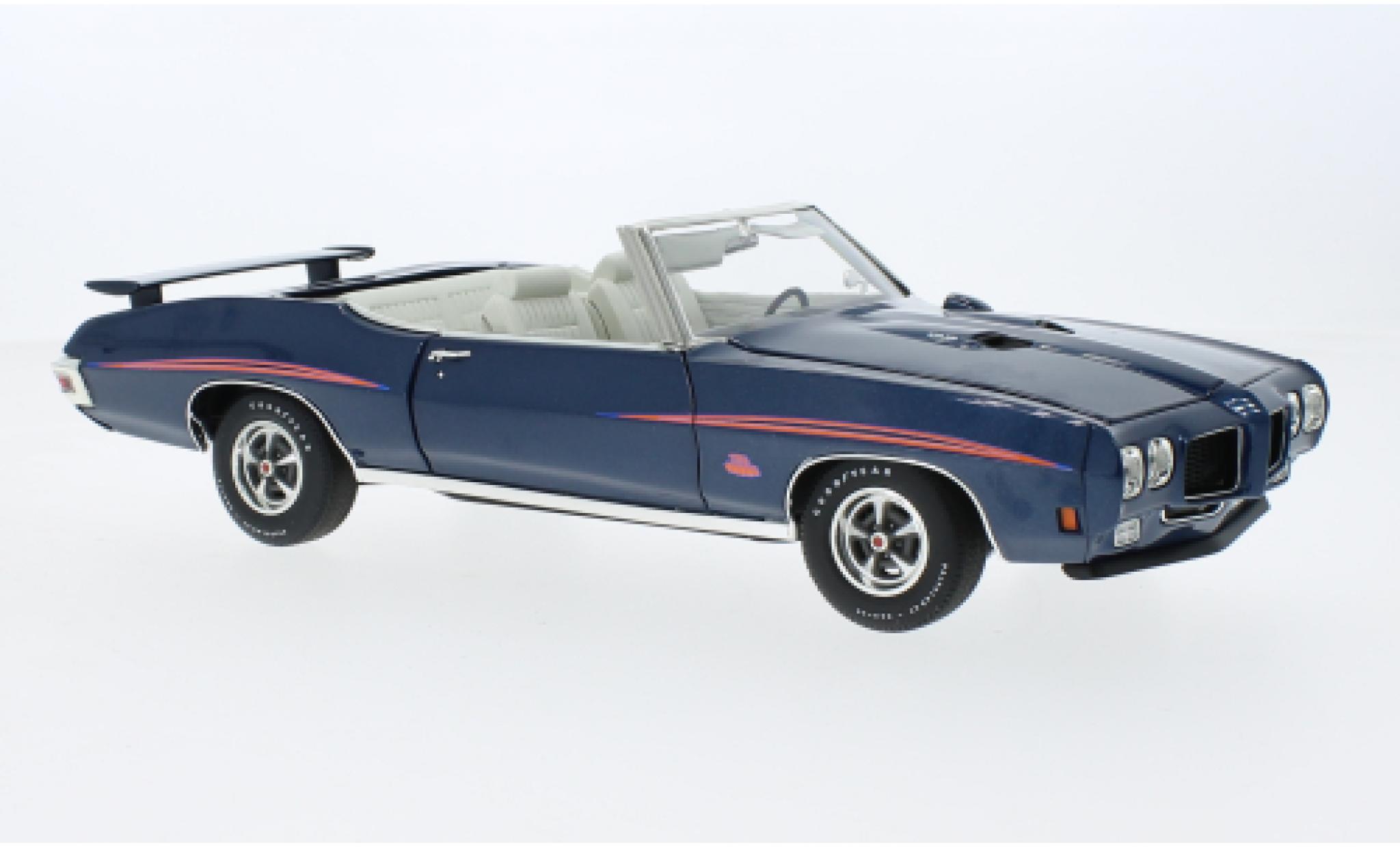Pontiac GTO 1/18 ACME Cabriolet blu foncé The Judge 1970 modellino in miniatura