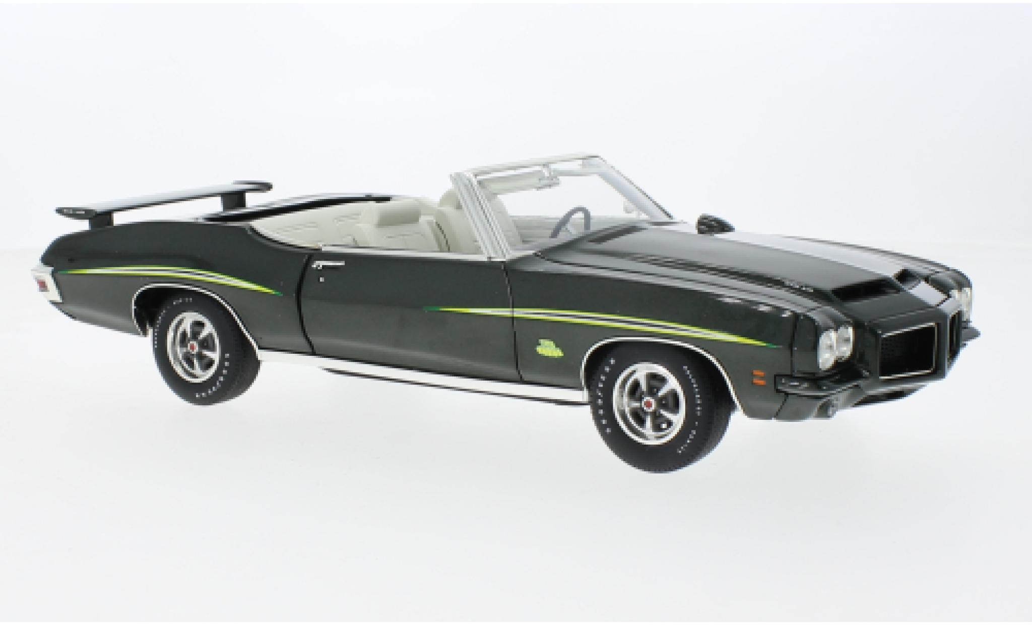 Pontiac GTO 1/18 ACME Cabriolet verde foncé The Judge 1971 modellino in miniatura