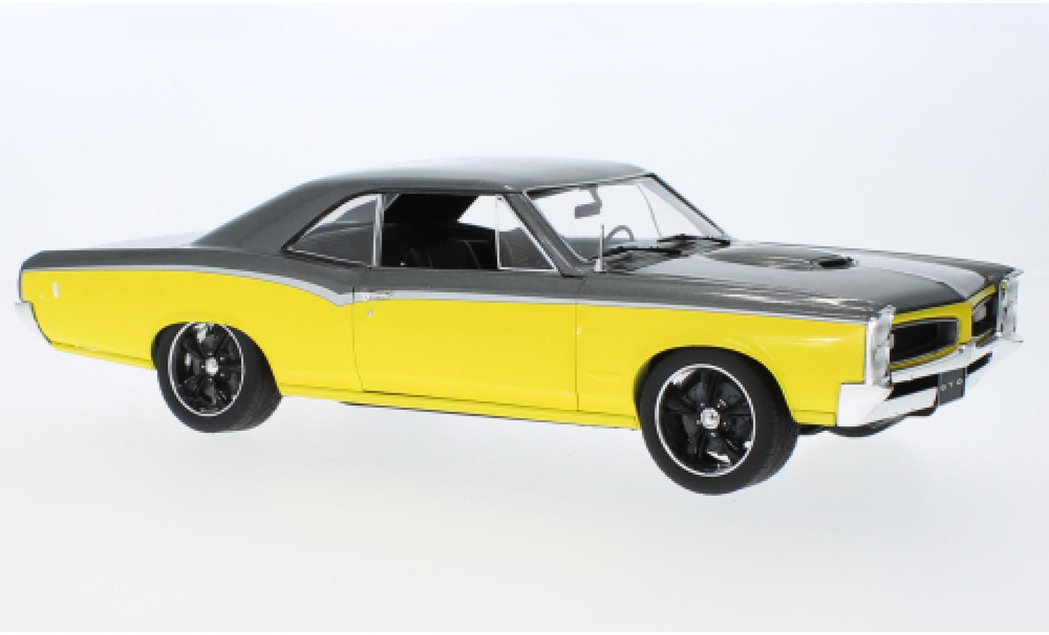 Pontiac GTO 1/18 ACME Restomod giallo/nero 1966 modellino in miniatura