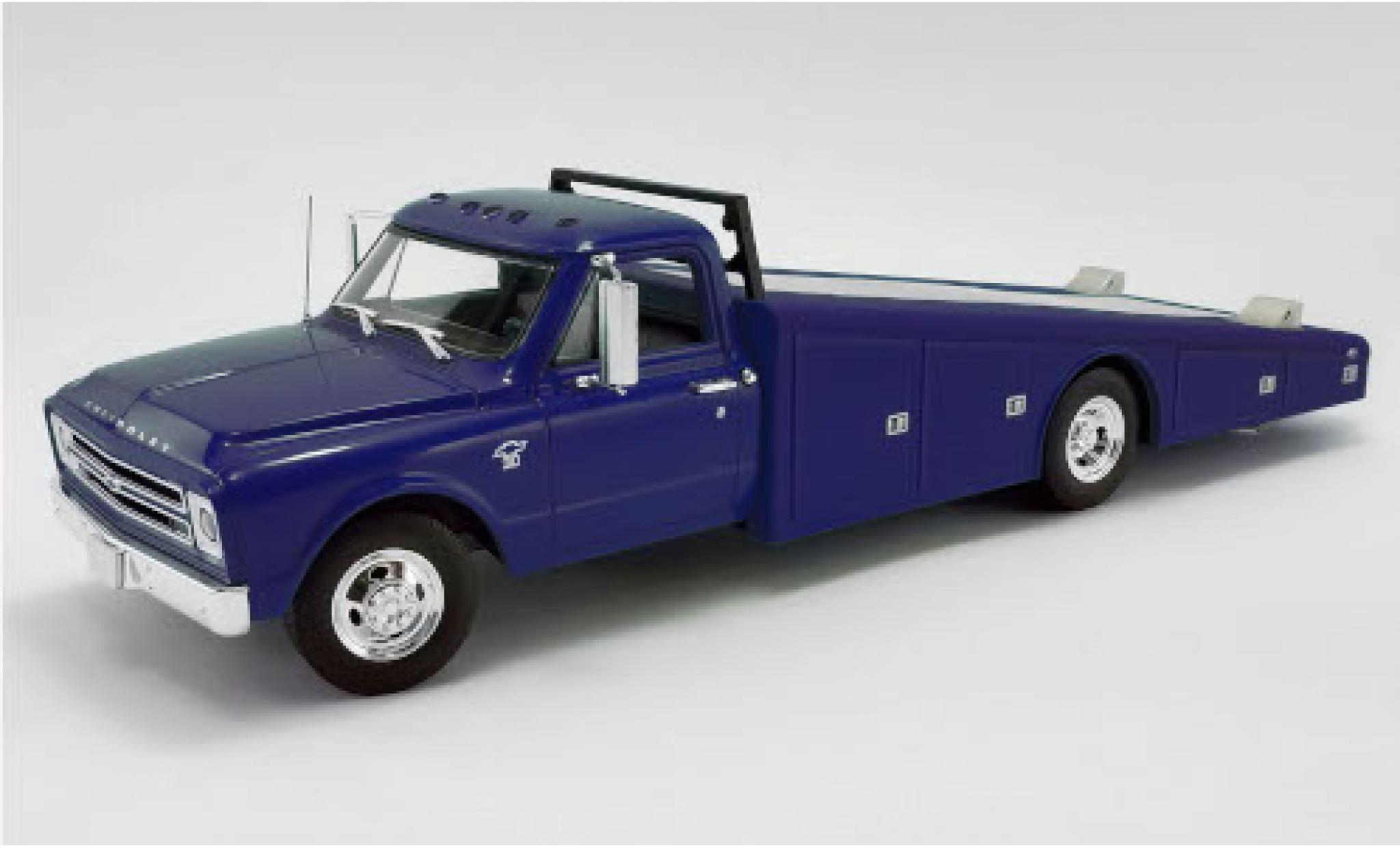 Chevrolet C-30 1/18 ACME Ramp Truck/blu 1967 Abschleppwagen modellino in miniatura