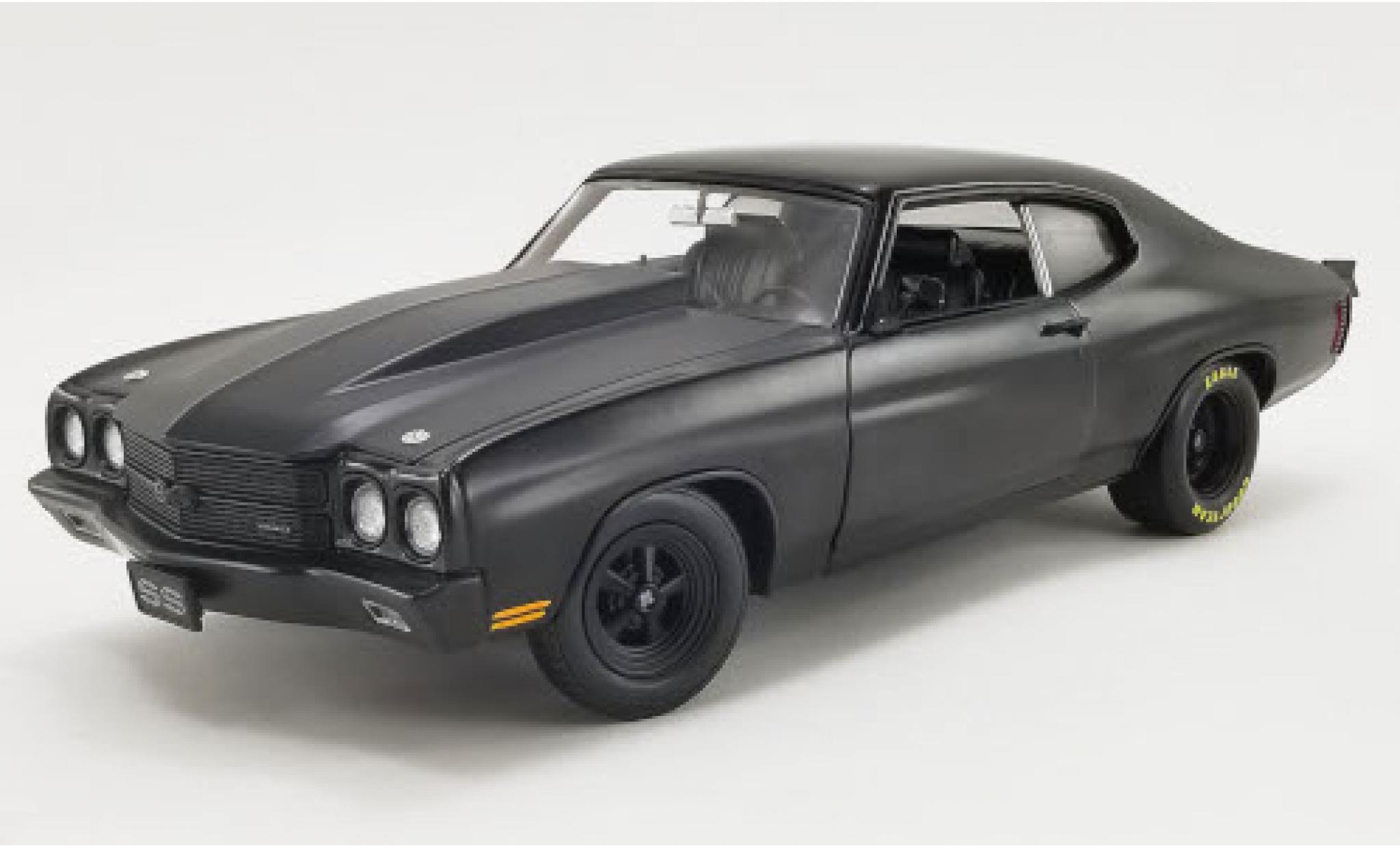 Chevrolet Chevelle 1/18 ACME SS Dragcar matt-nero 1970 Powderkeg Blackout modellino in miniatura
