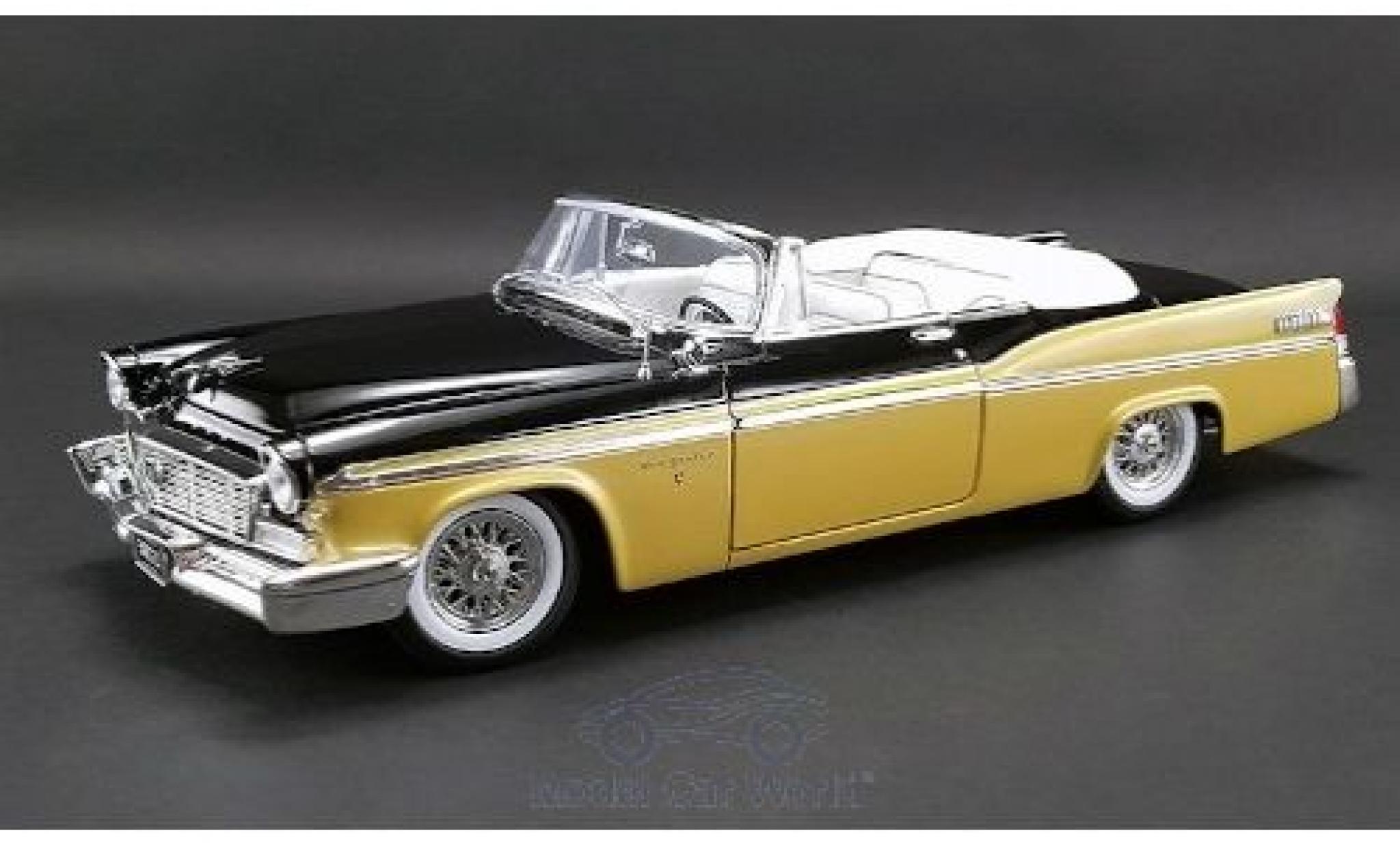 Chrysler New Yorker 1/18 ACME St. Regis nero/gold 1956 modellino in miniatura