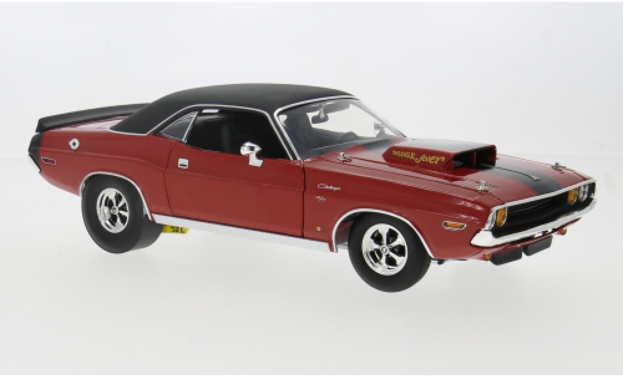 Dodge Challenger 1/18 ACME R/T rot/schwarz 1970 1:18 modellino in miniatura