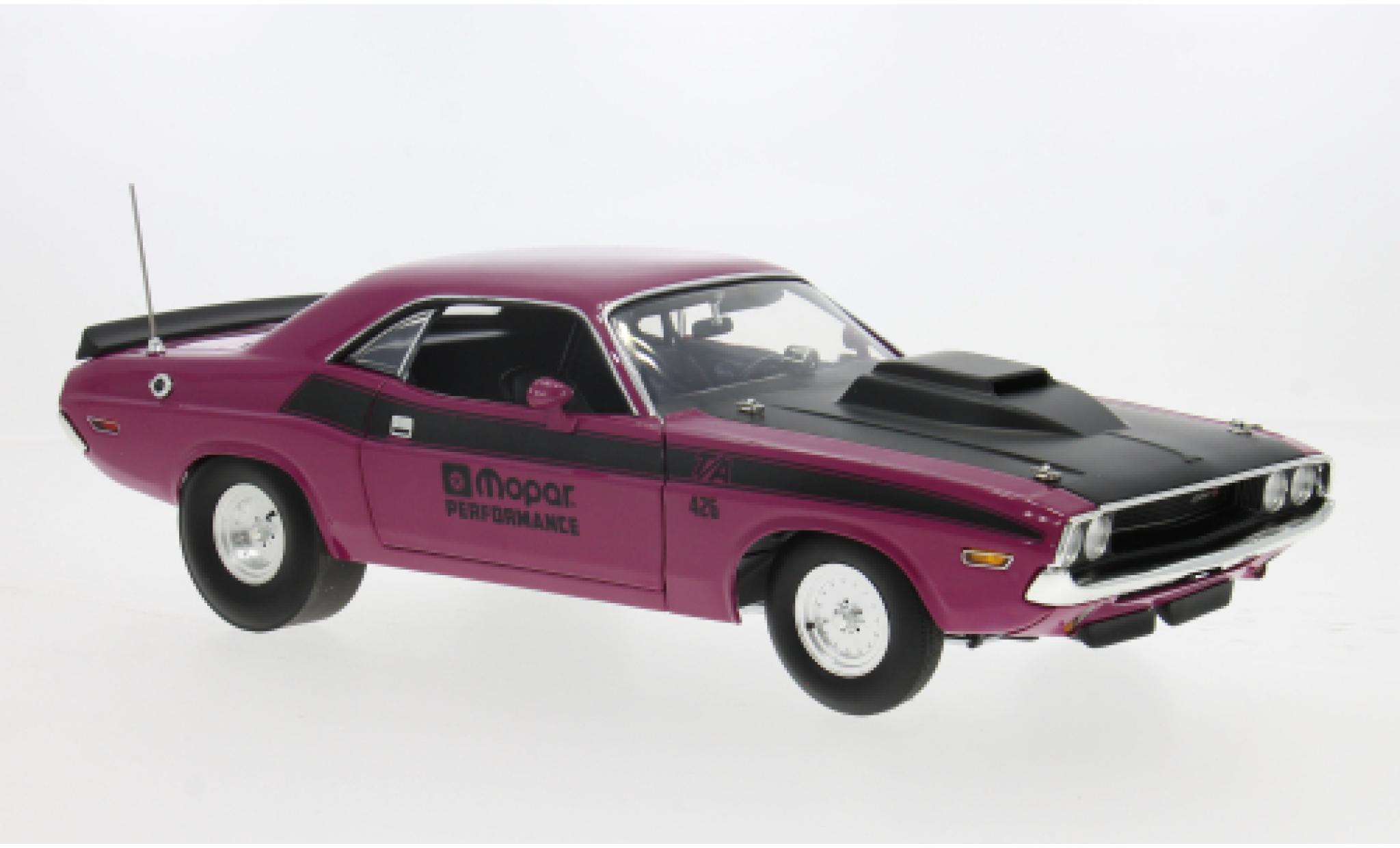 Dodge Challenger ACME T/A Pro-Stock pink 1971 Mopar Performance 1:18 modellino in miniatura