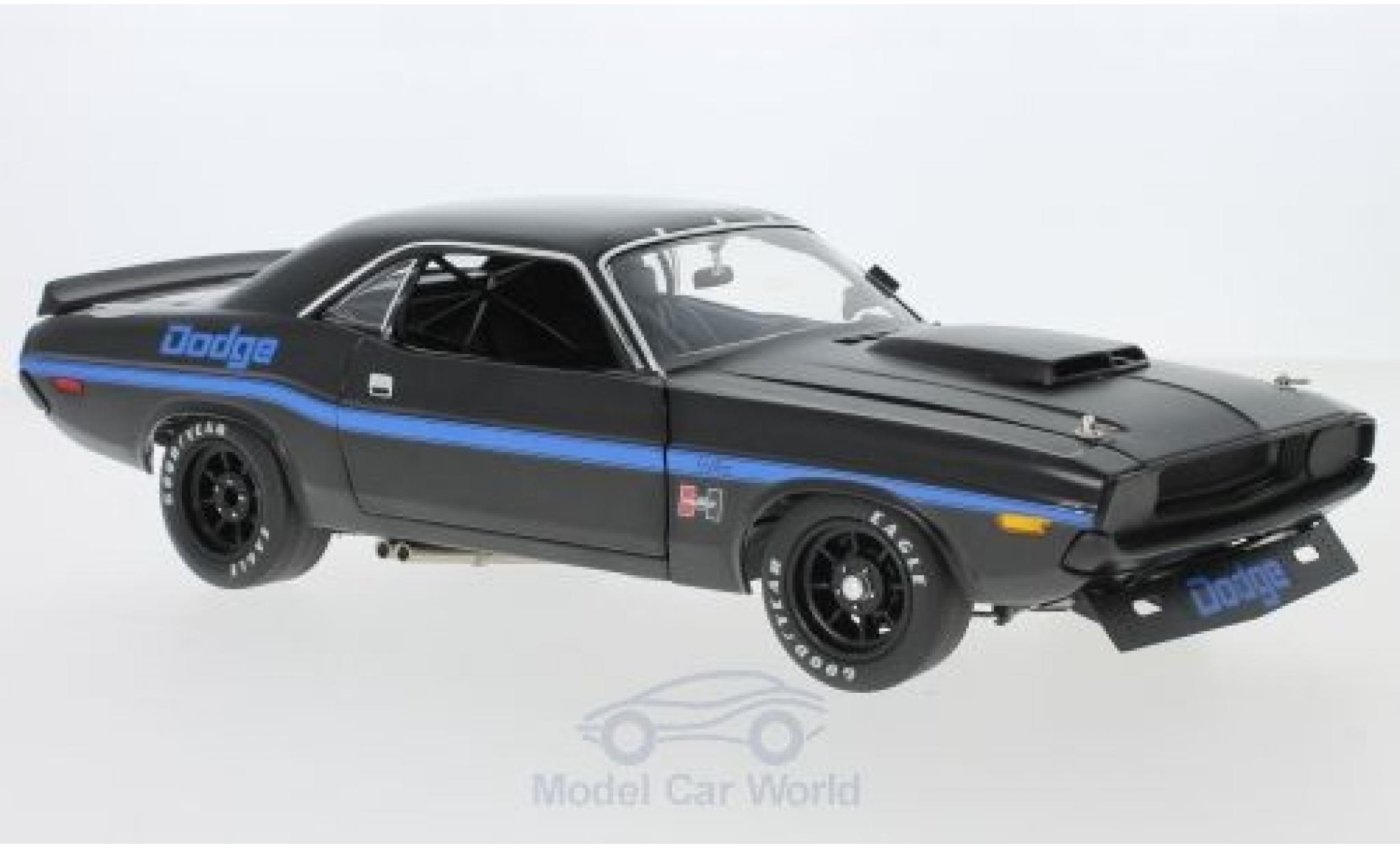 Dodge Challenger 1/18 ACME Trans Am Street Version nero/blu 1970 modellino in miniatura