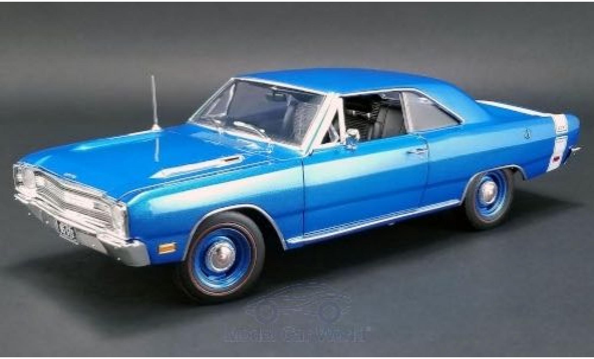 Dodge Dart 1/18 ACME GTS 440 blu/bianco 1969 modellino in miniatura