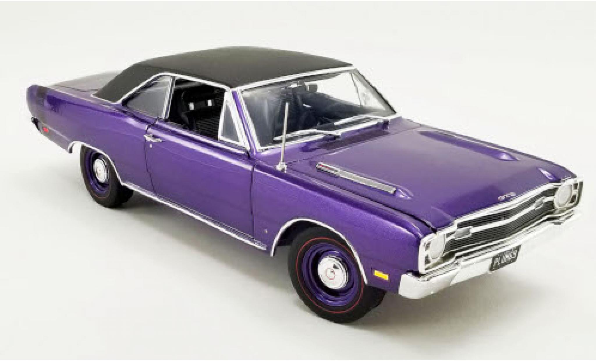 Dodge Dart 1/18 ACME GTS 440 Plum Crazy metallico lila/matt-nero 1969 modellino in miniatura
