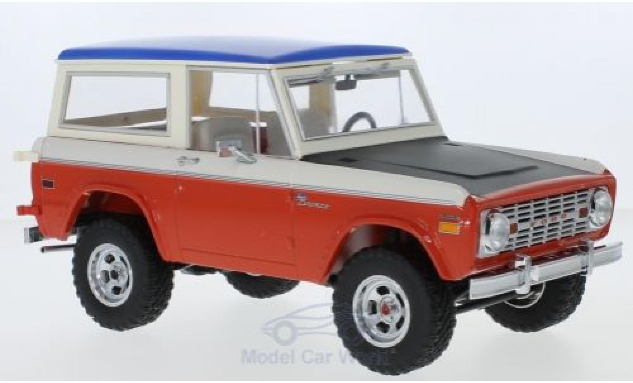 Ford Bronco 1/18 ACME Baja Bill Strope Edition rosso/bianco 1971 modellino in miniatura