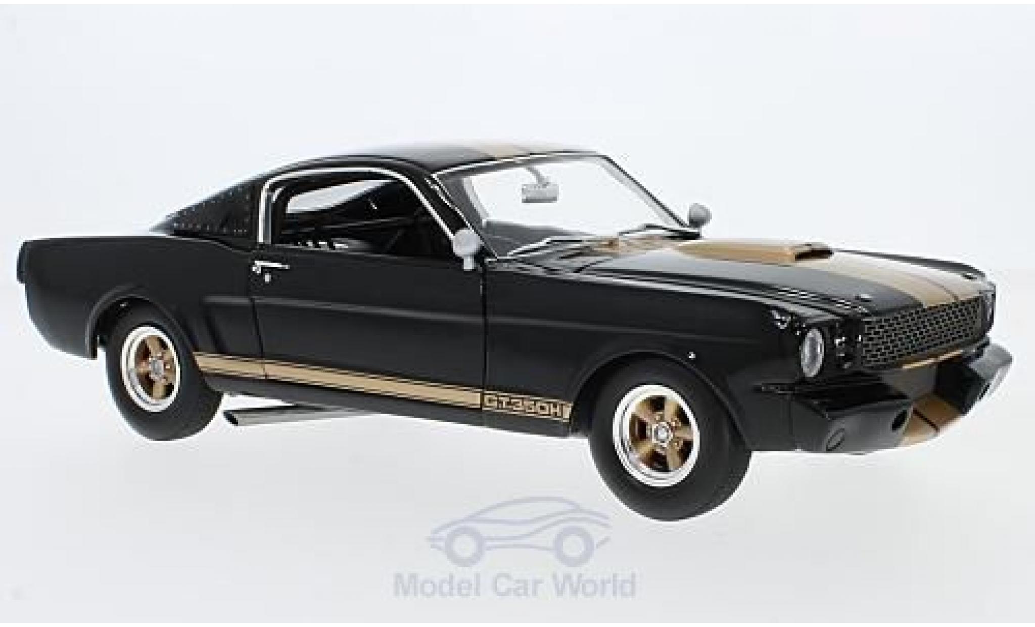 Shelby GT 1/18 ACME 350H nero/gold 1966 Rent A Racer modellino in miniatura
