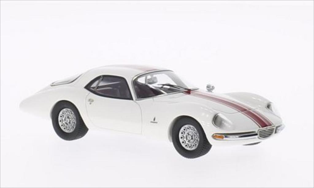 Alfa Romeo 1600 1/43 Kess TZ2 Coupe Pinninfarina bianco mit rossoen Streifen 1965 modellino in miniatura