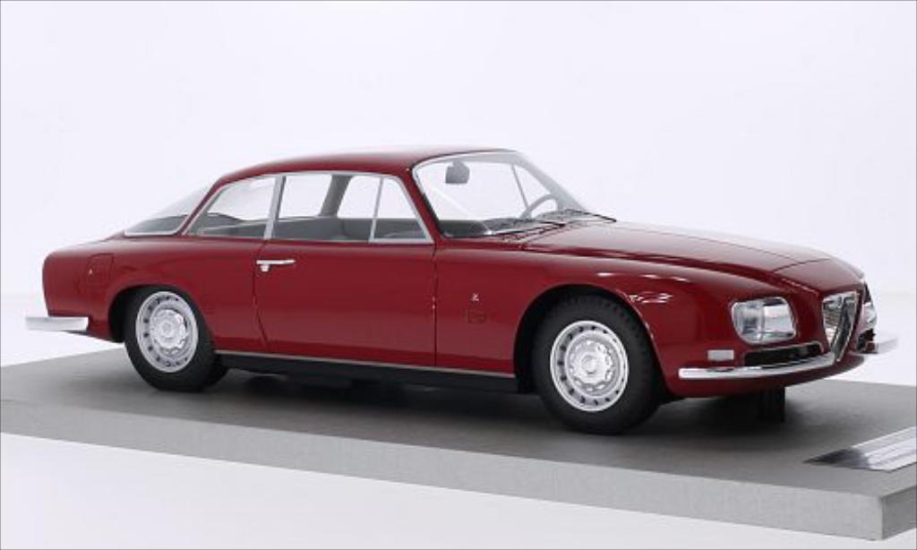 Alfa Romeo 2600 1/18 Tecnomodel SZ rosso 1967 modellino in miniatura